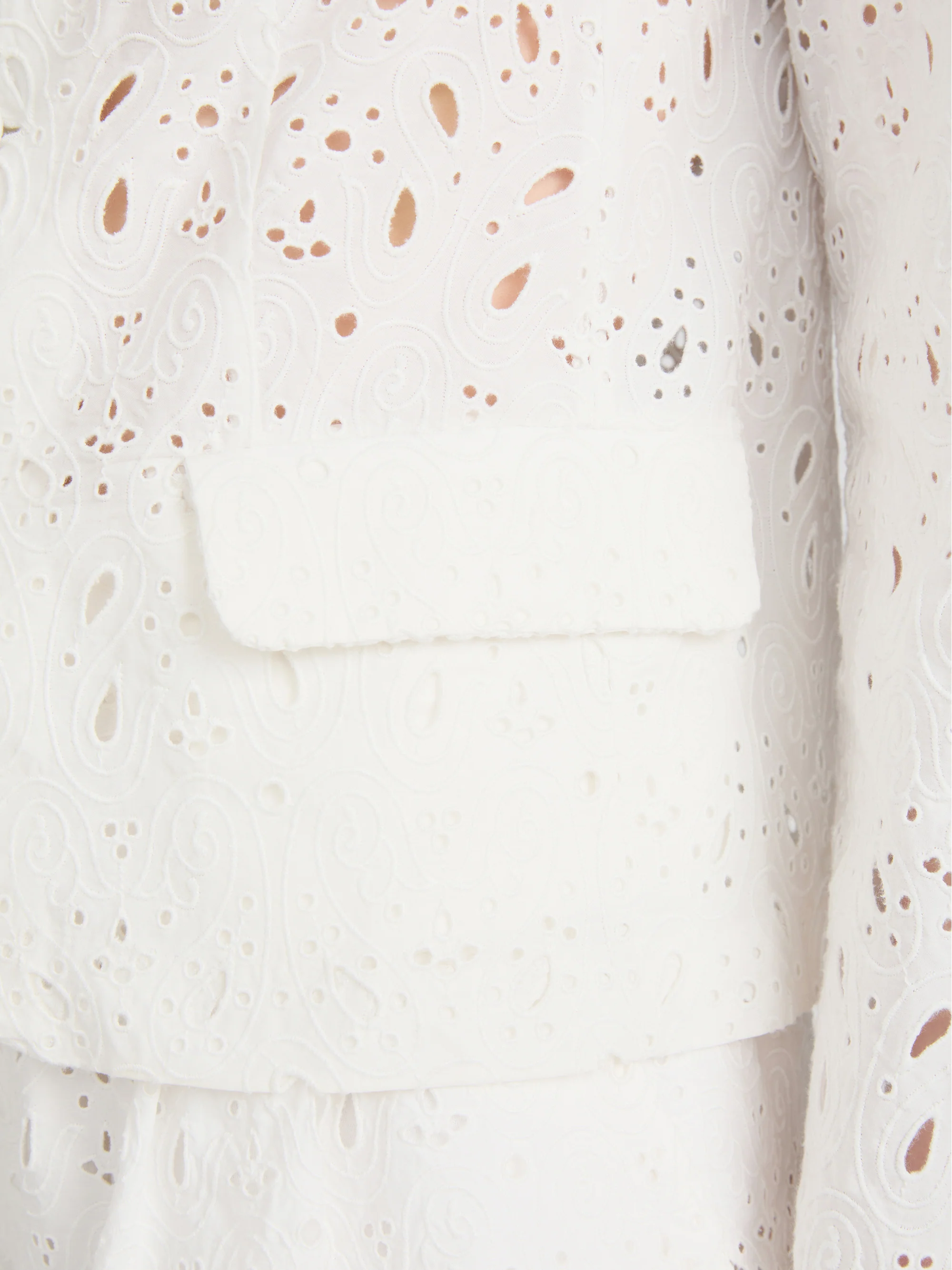 The Paisley Eyelet Classic Blazer -- White - Image 5