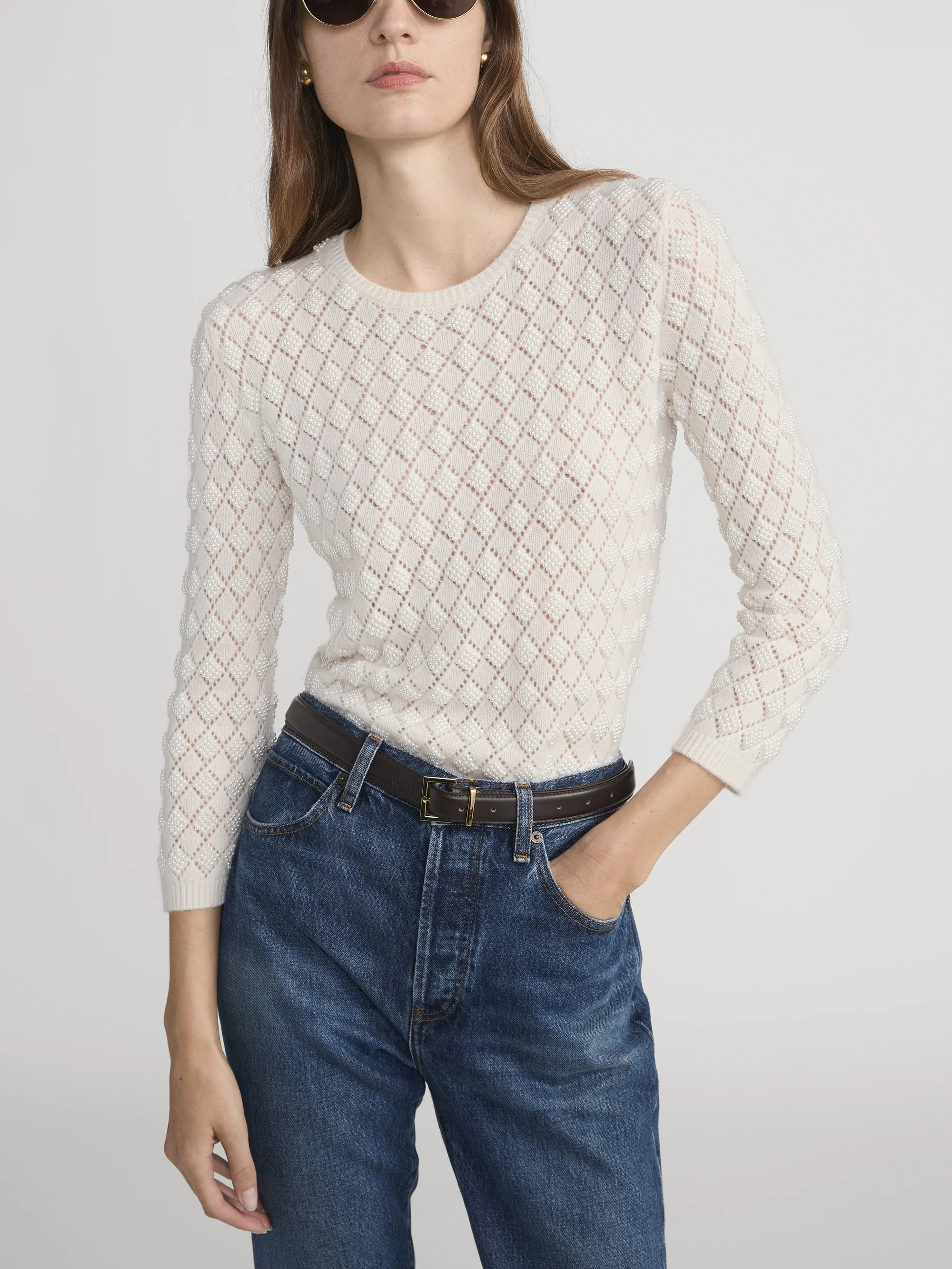 The Pearl Sweater -- Cream - Image 3
