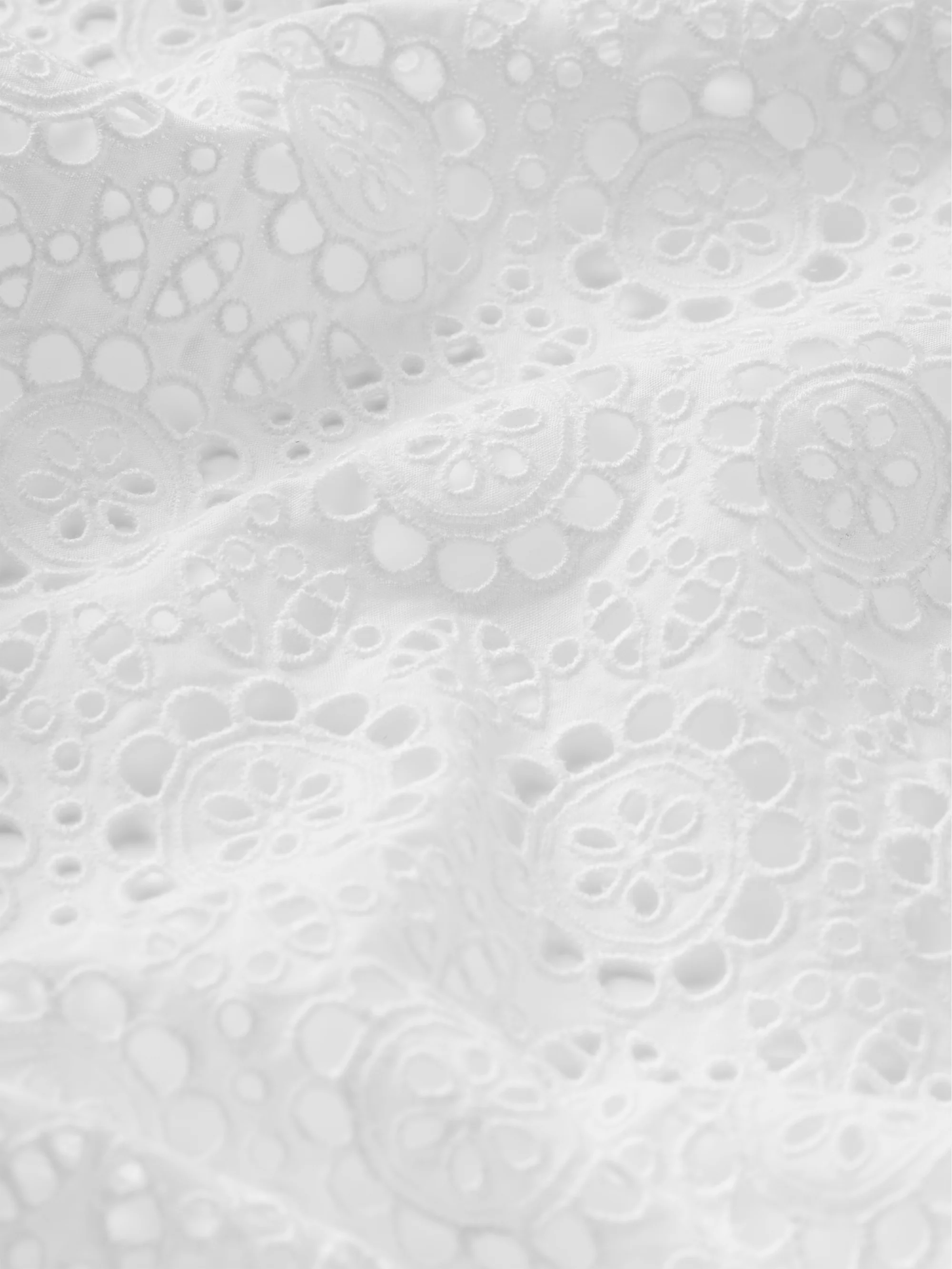The Petal Eyelet Shirt -- White - Image 7