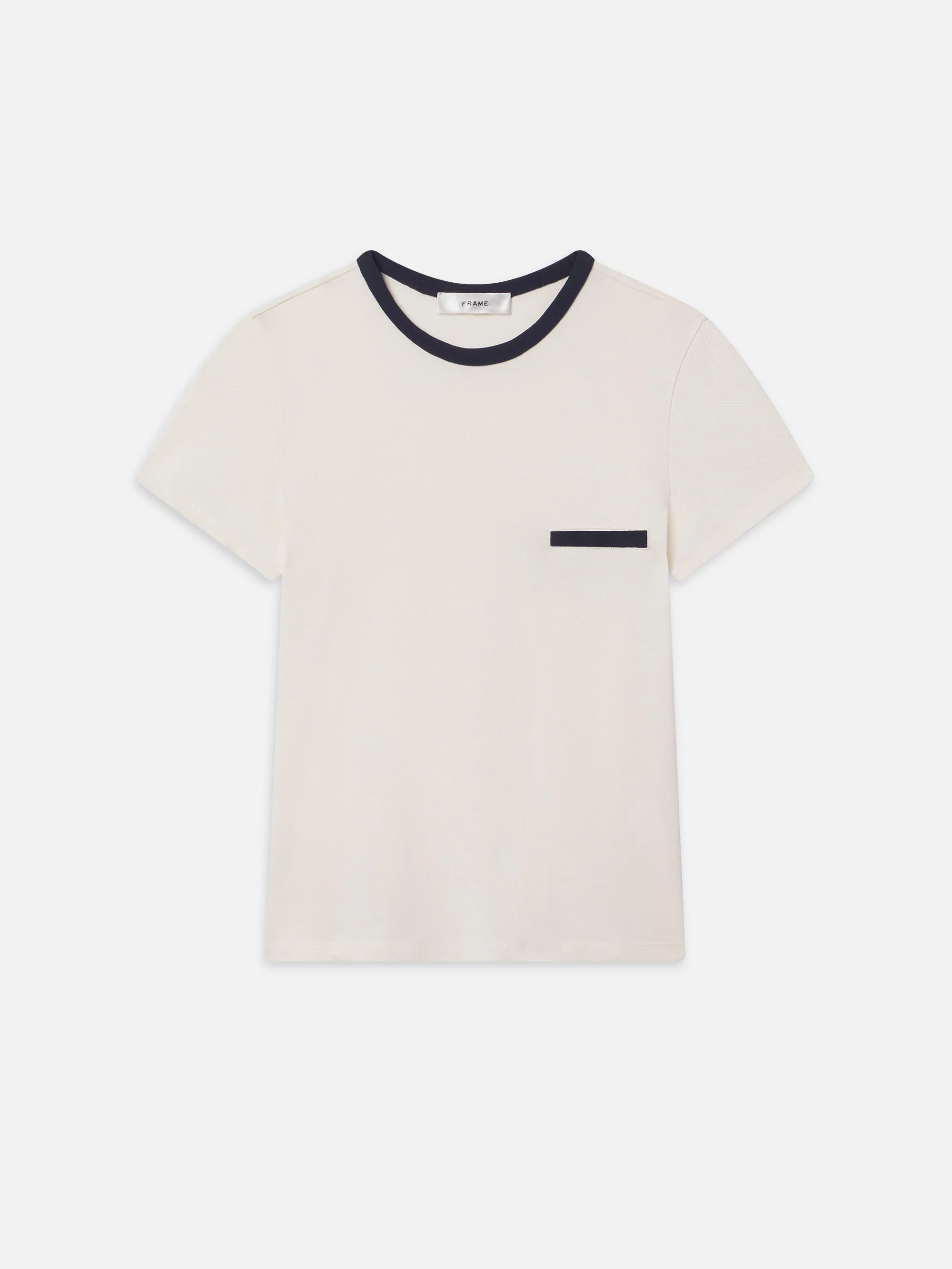 The Pique Baby Tee -- Cream Multi