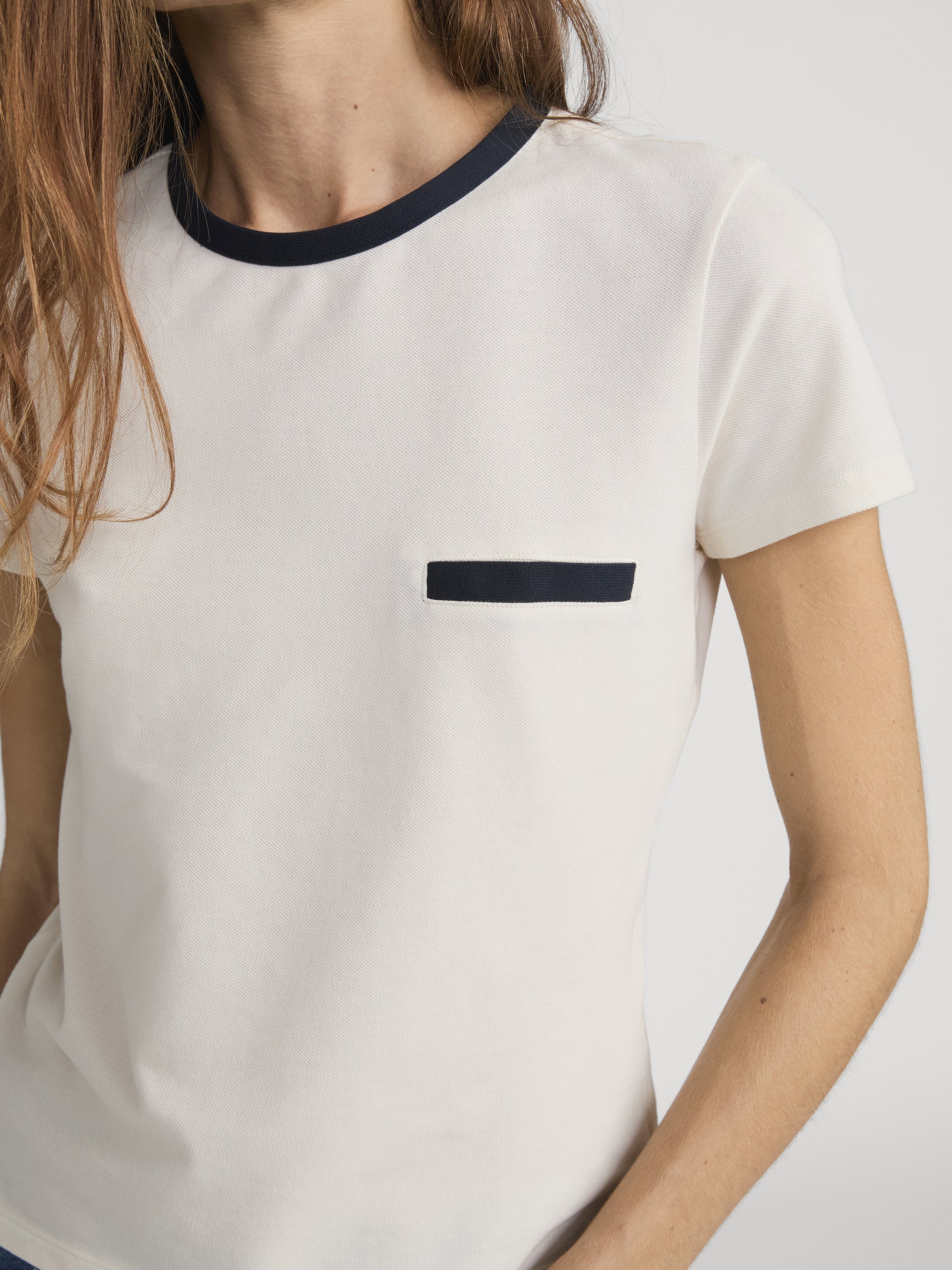 The Pique Baby Tee -- Cream Multi - Image 4
