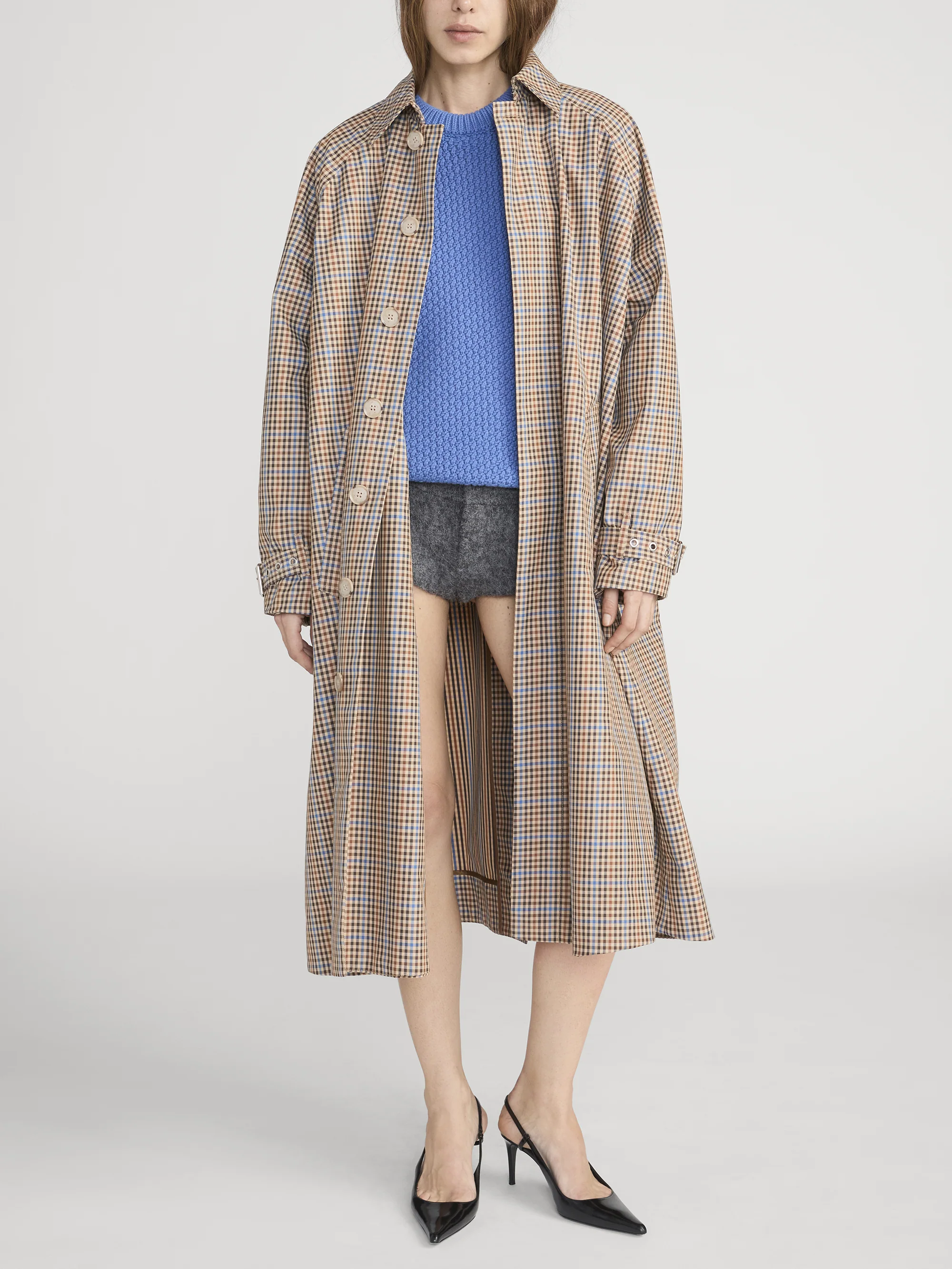 The Plaid Mac Coat -- Mocha Check - Image 3