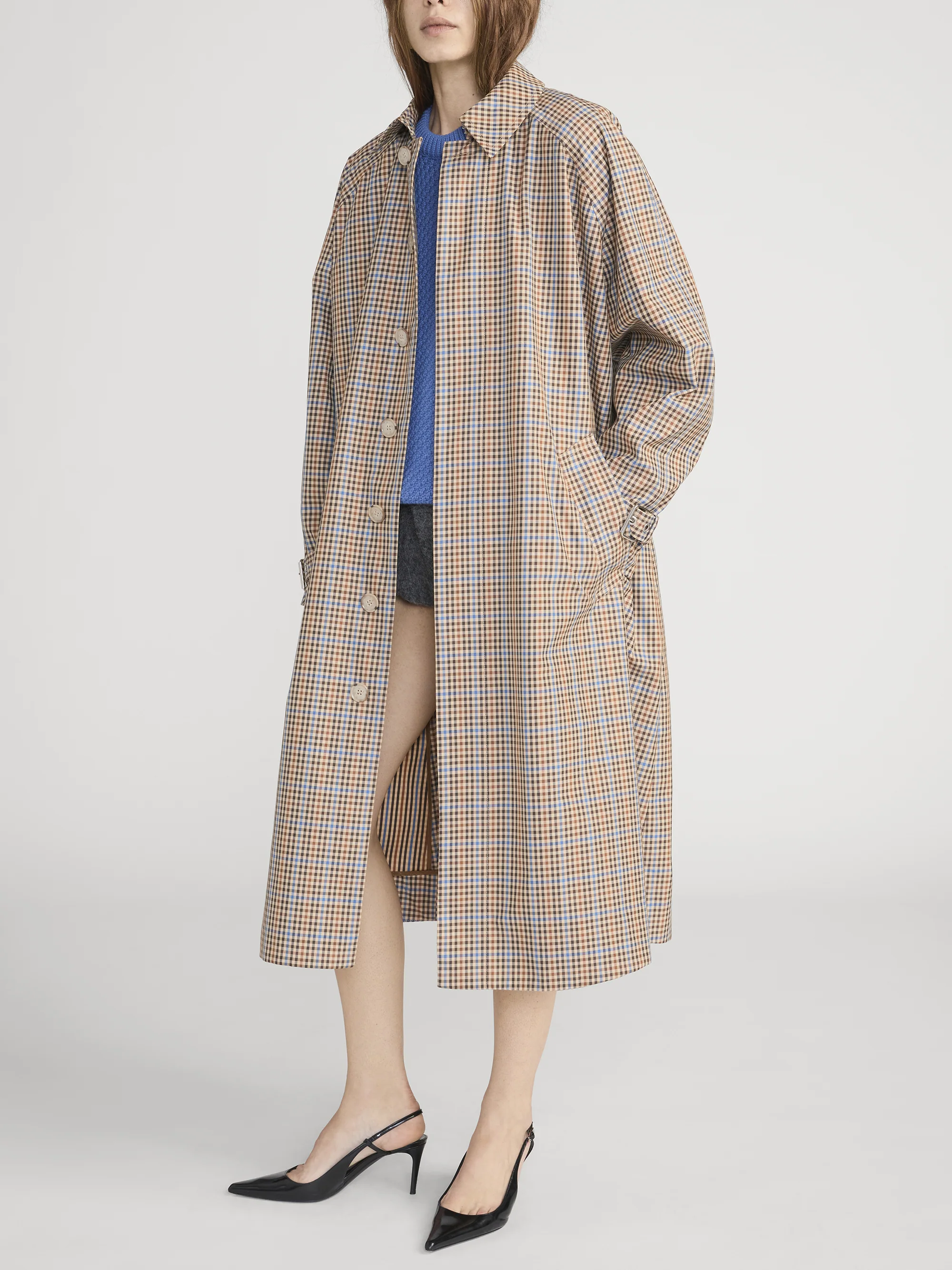 The Plaid Mac Coat -- Mocha Check - Image 4