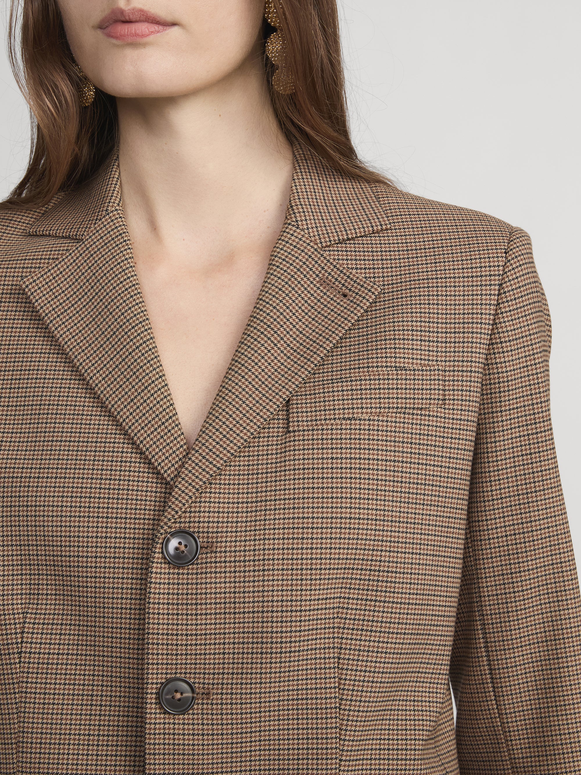 The Plaid Smart Blazer -- Brown Multi - Image 4