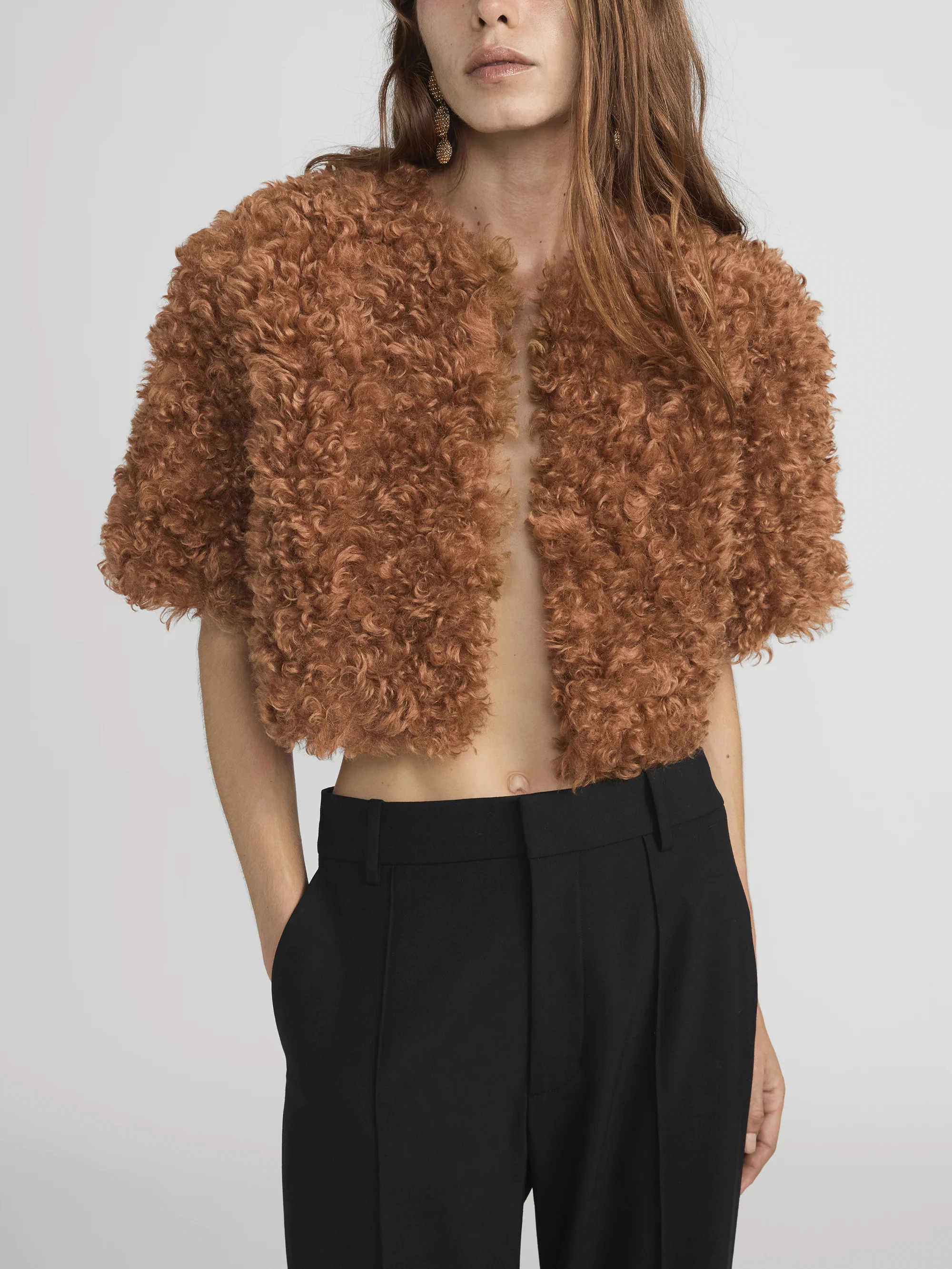 The Plush Bolero -- Camel - Image 3