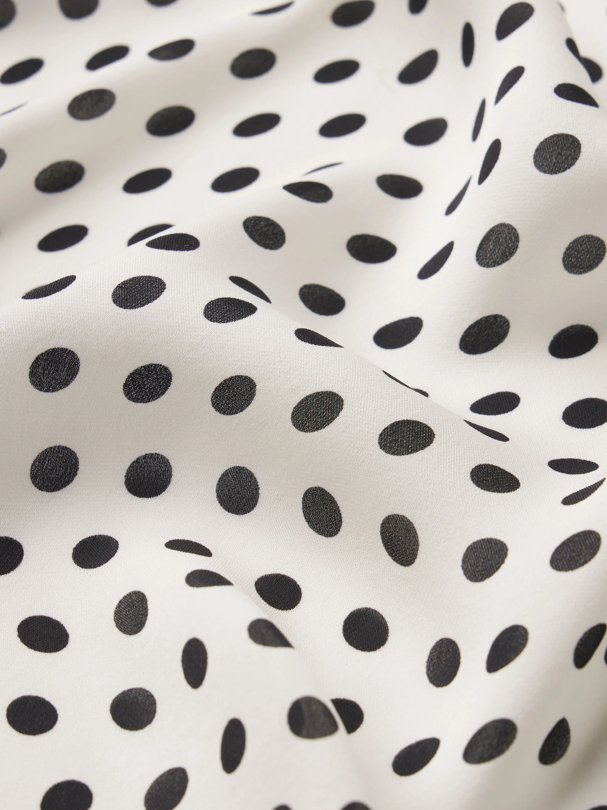 The Polka Dot Fleet Blouse -- Cream - Image 7