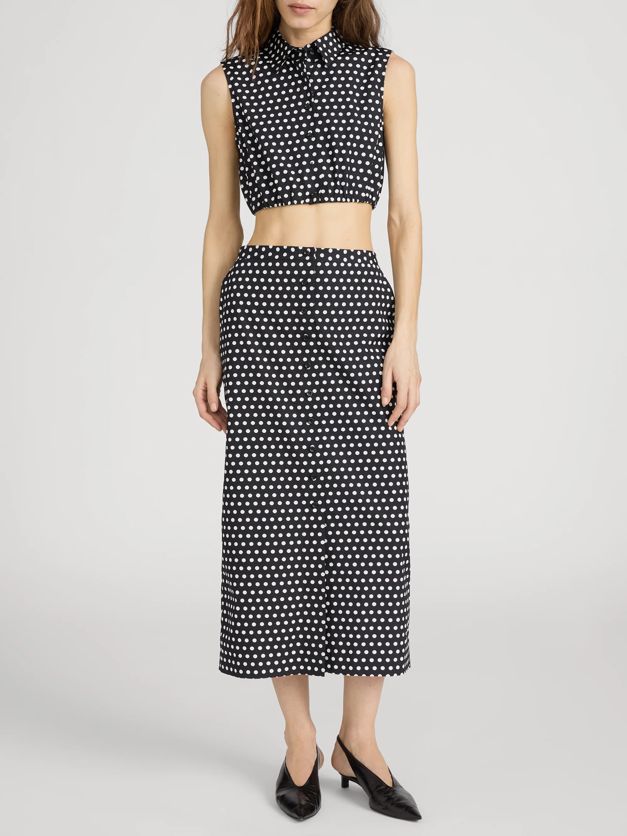 The Polka Dot Skirt -- Black Multi - Image 2