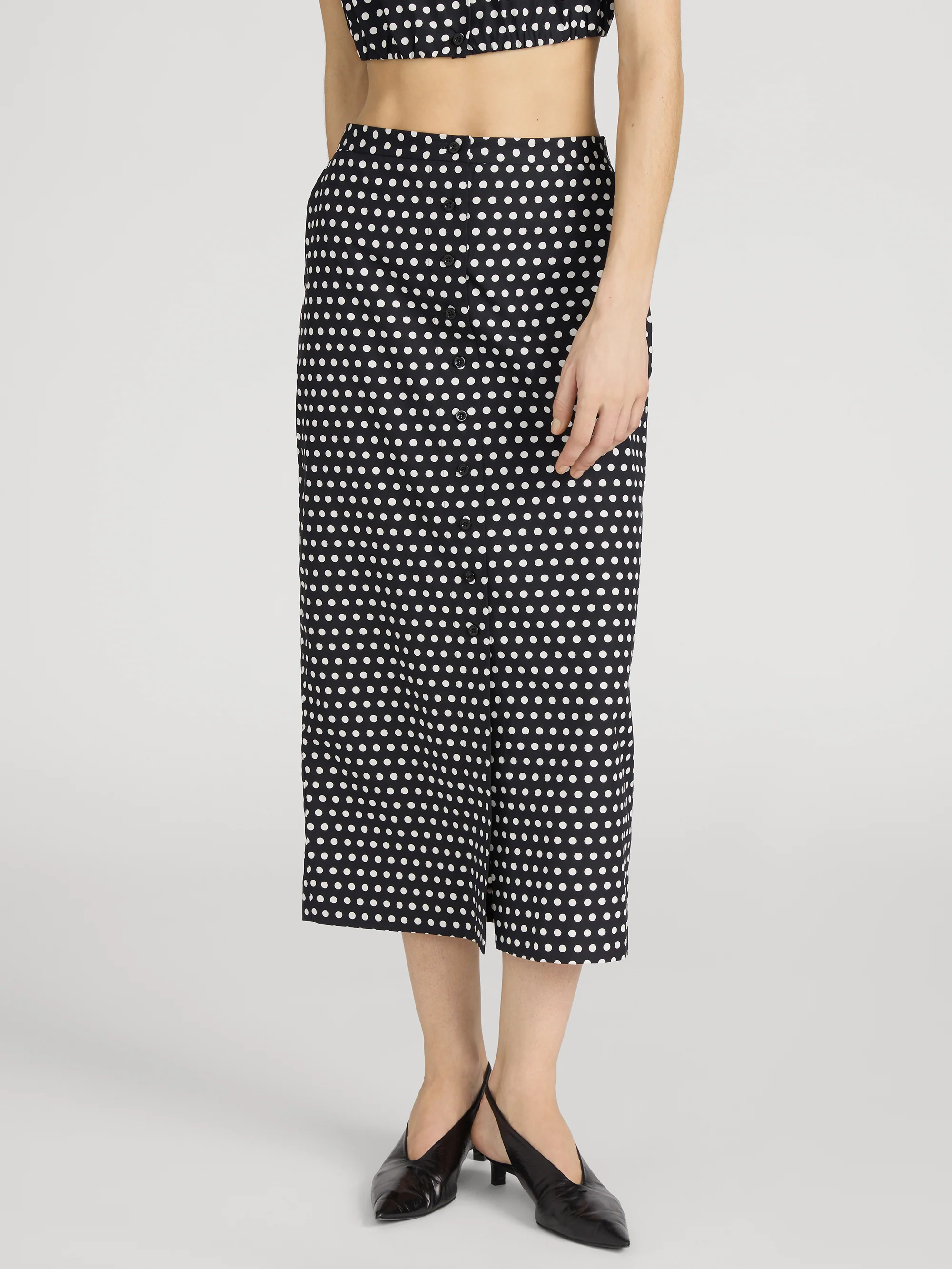 The Polka Dot Skirt -- Black Multi - Image 3