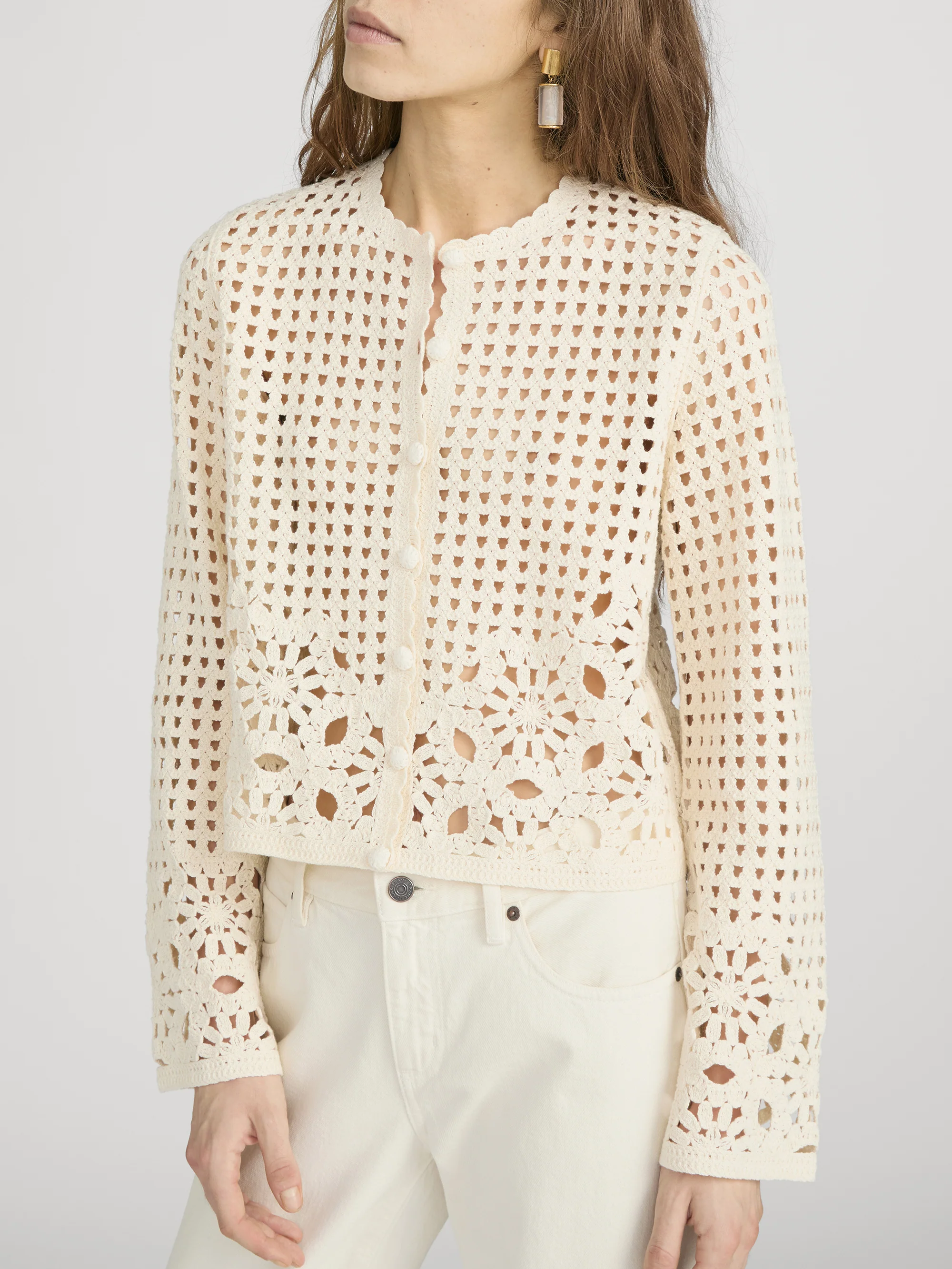 The Postcard Cardi -- Cream - Image 4