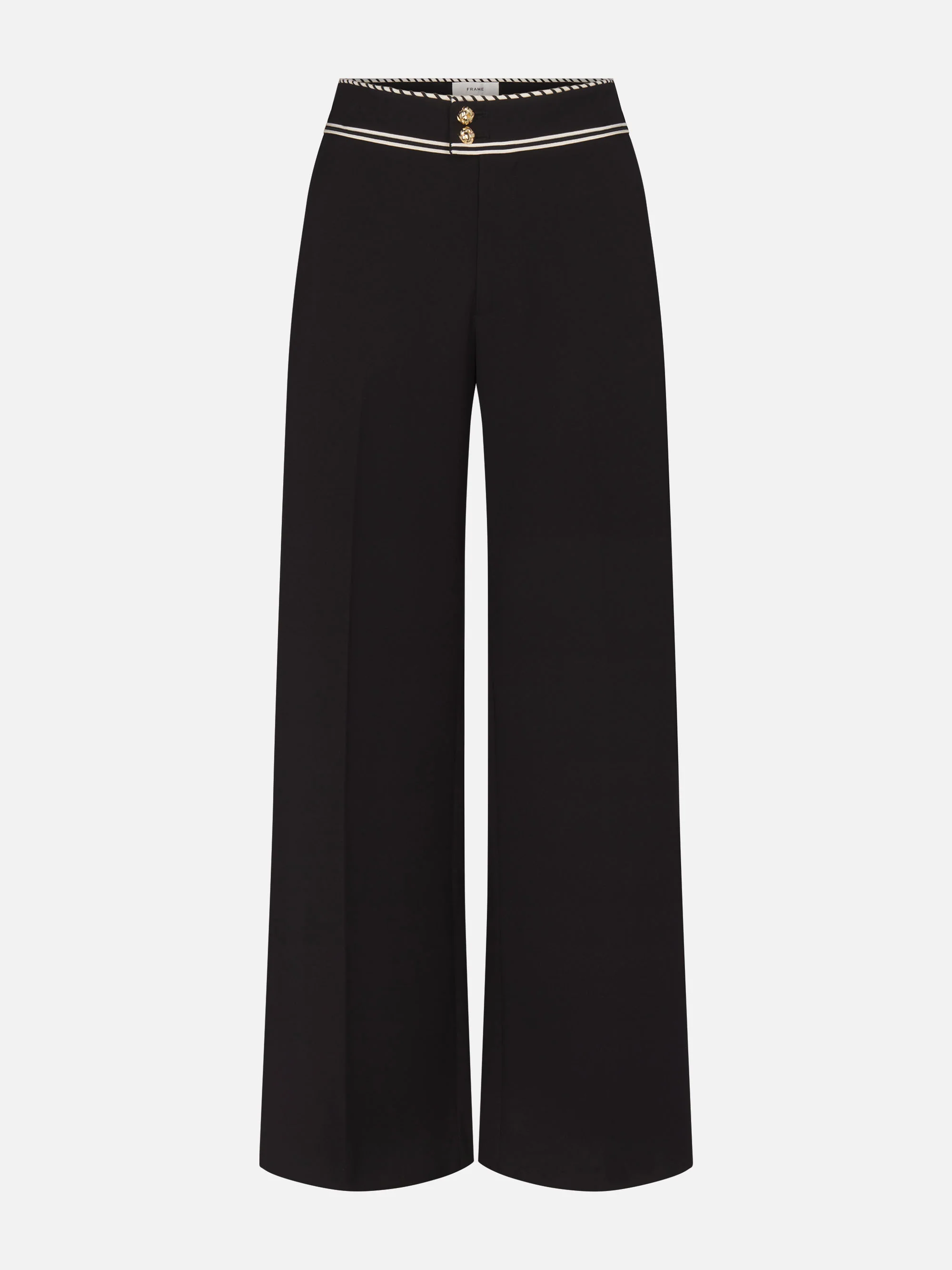 The Prim Slim Palazzo Trouser -- Black