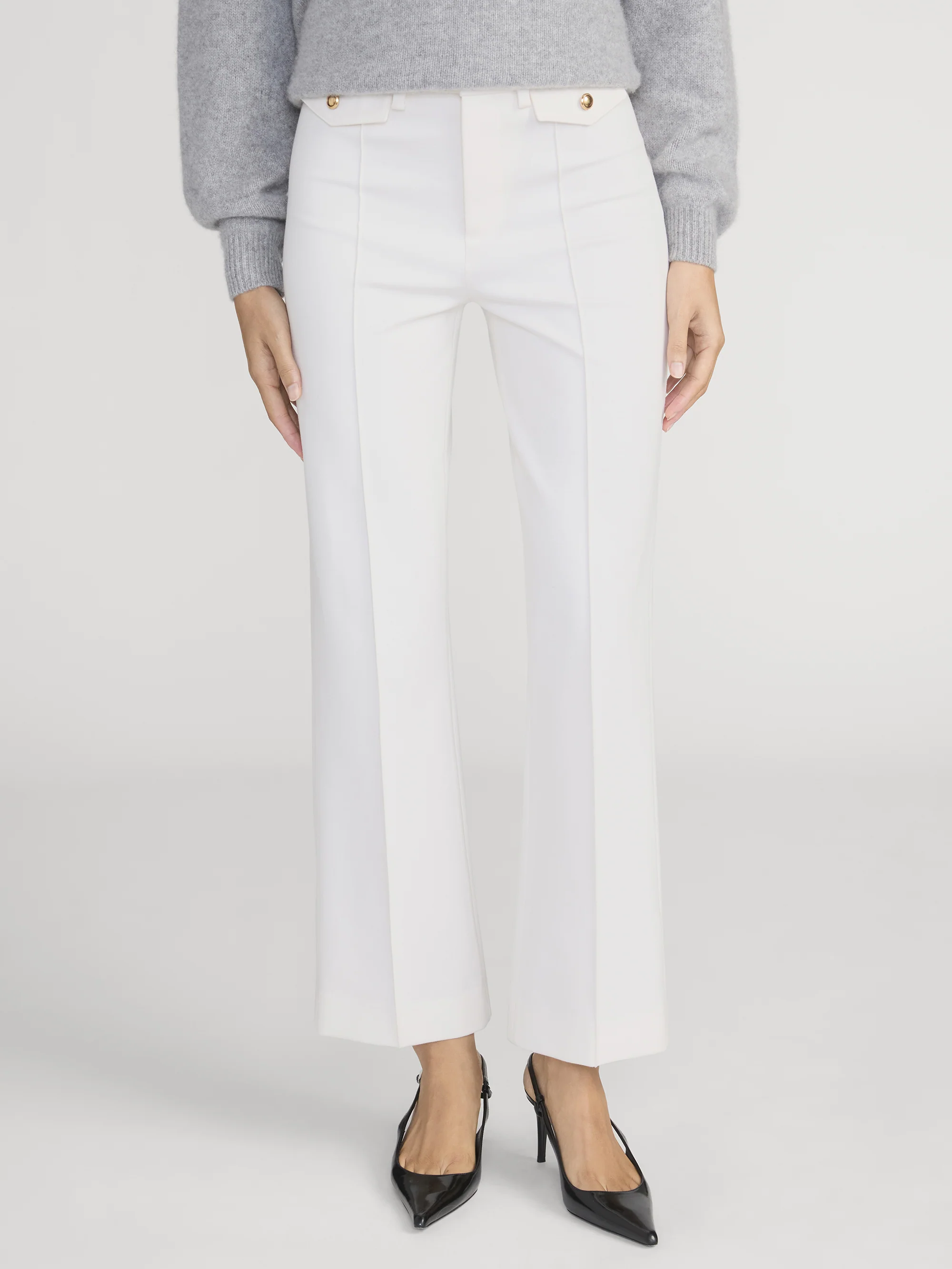 The Reboot Crop Trouser -- Cream - Image 3