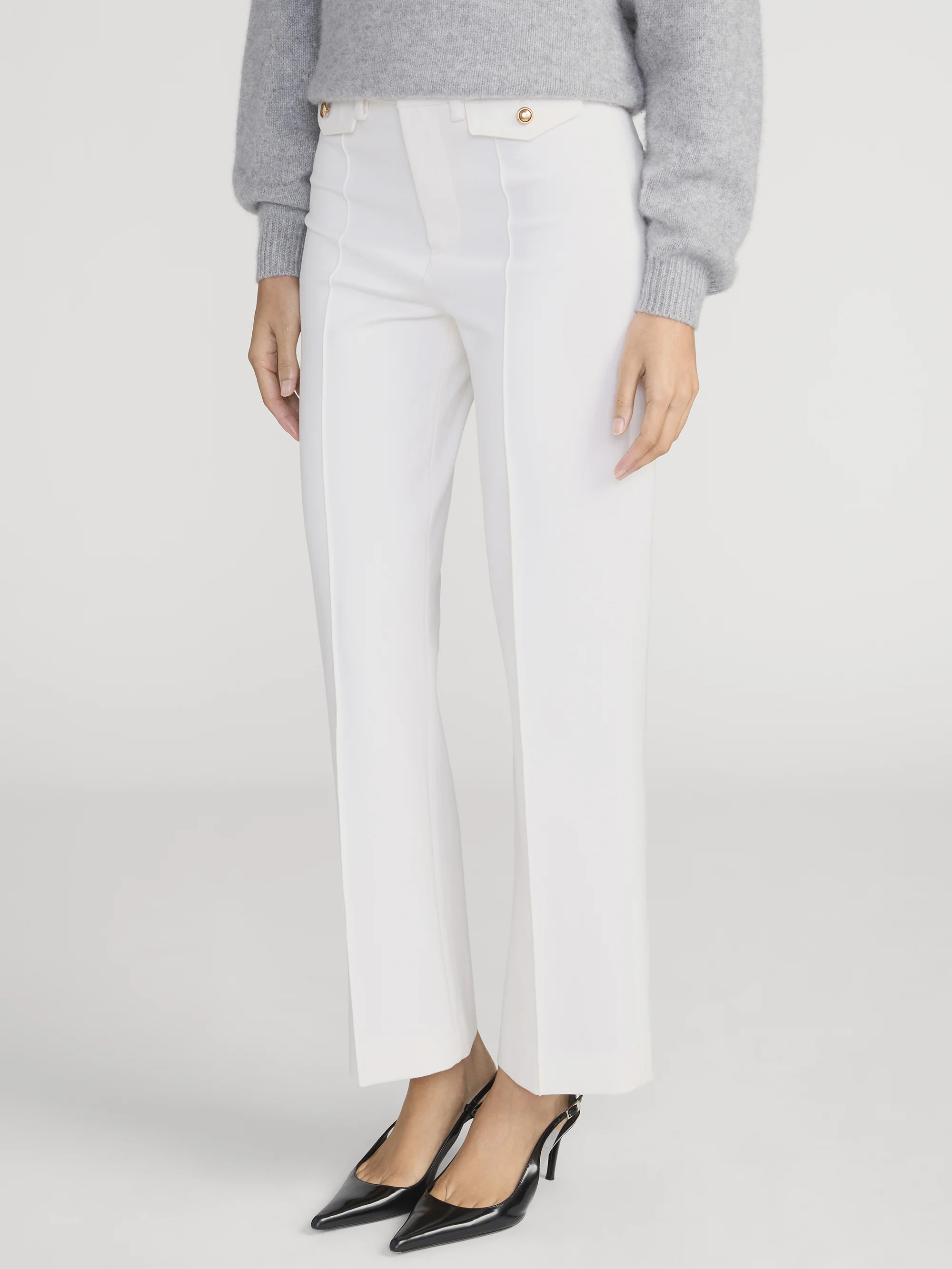 The Reboot Crop Trouser -- Cream - Image 4