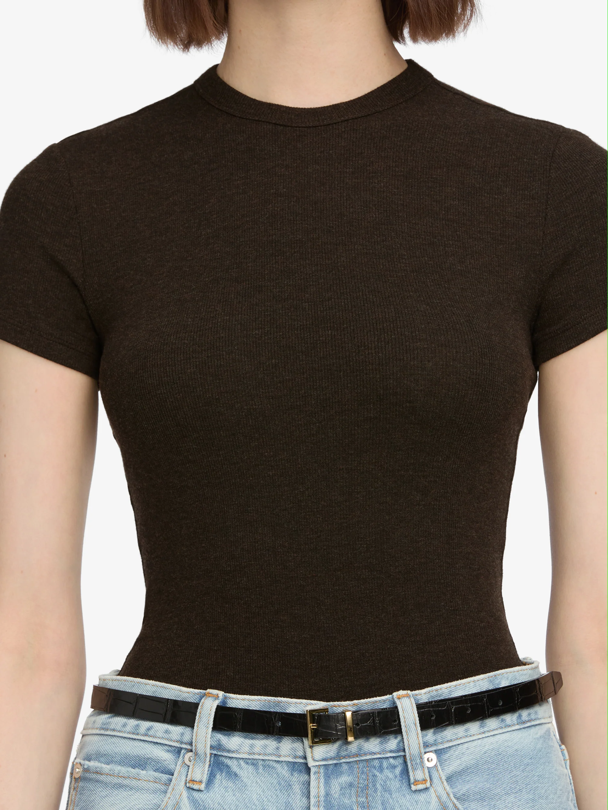 The Rib Baby Tee -- Coffee - Image 4