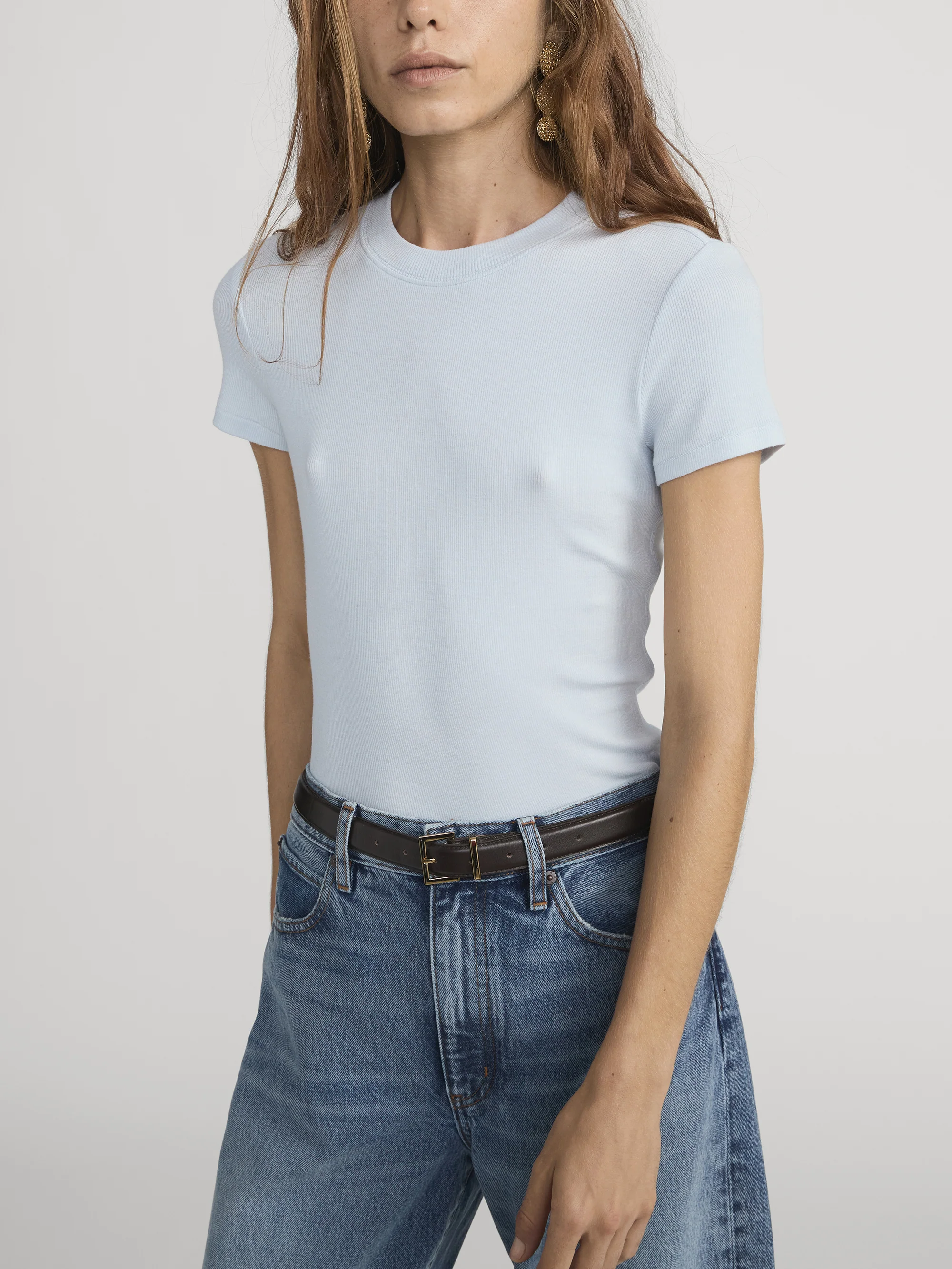 The Rib Baby Tee -- Sky Blue - Image 3