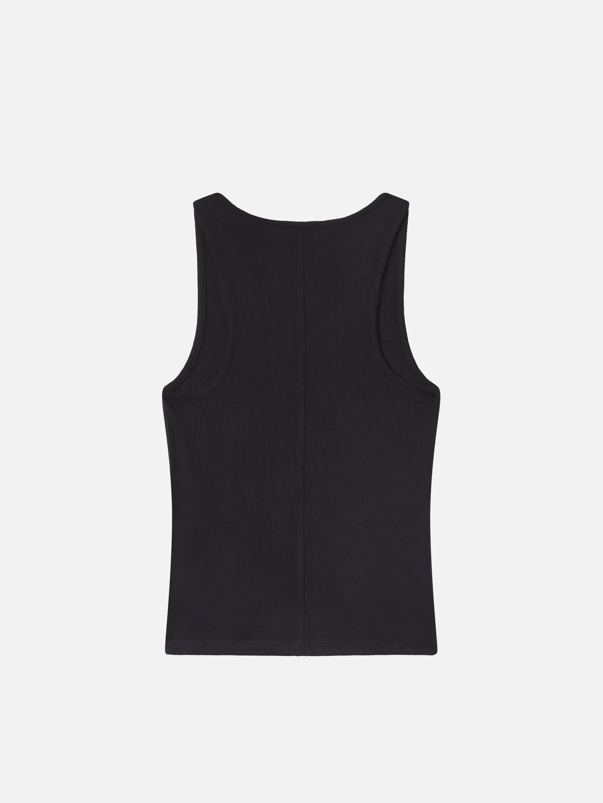 The Rib Scoop Neck Tank -- Black - Image 3