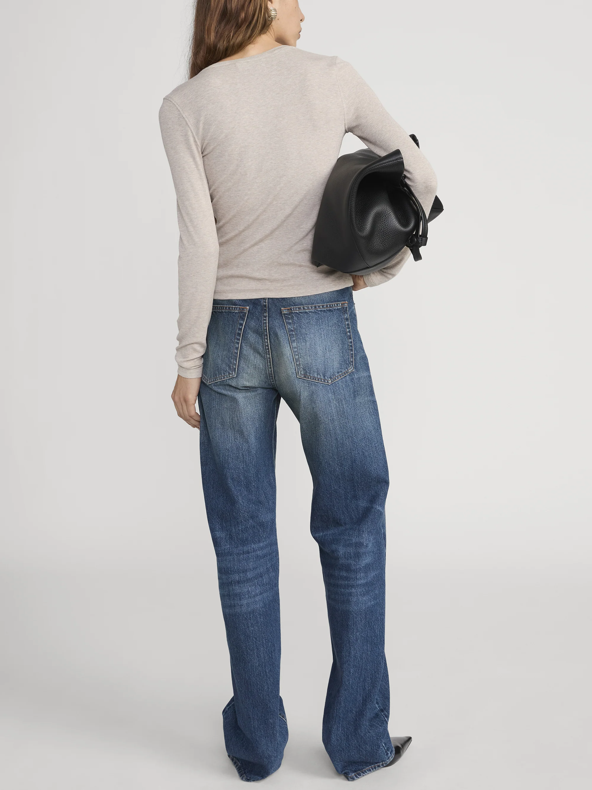 The Rib Splay Top -- Oatmeal Heather - Image 5