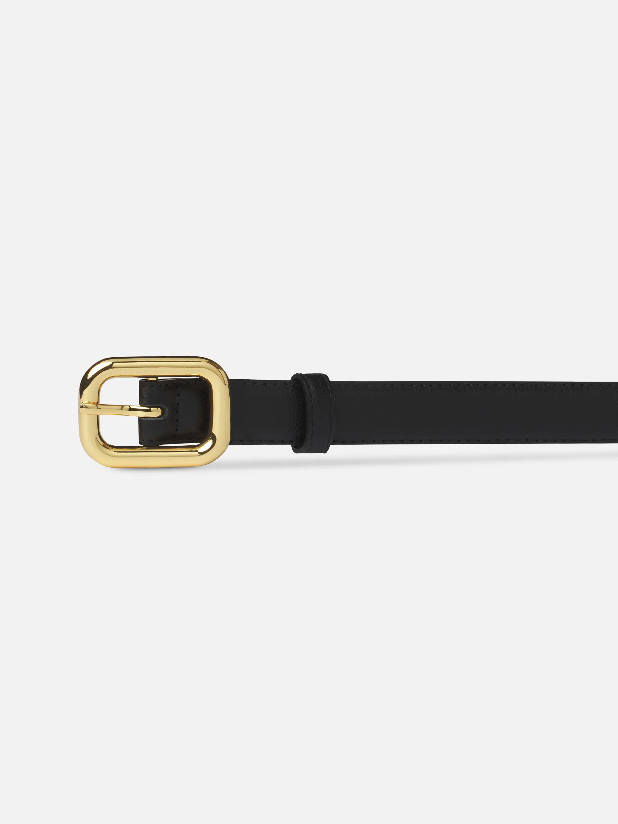 The Rounded Buckle Belt -- Black - Image 3
