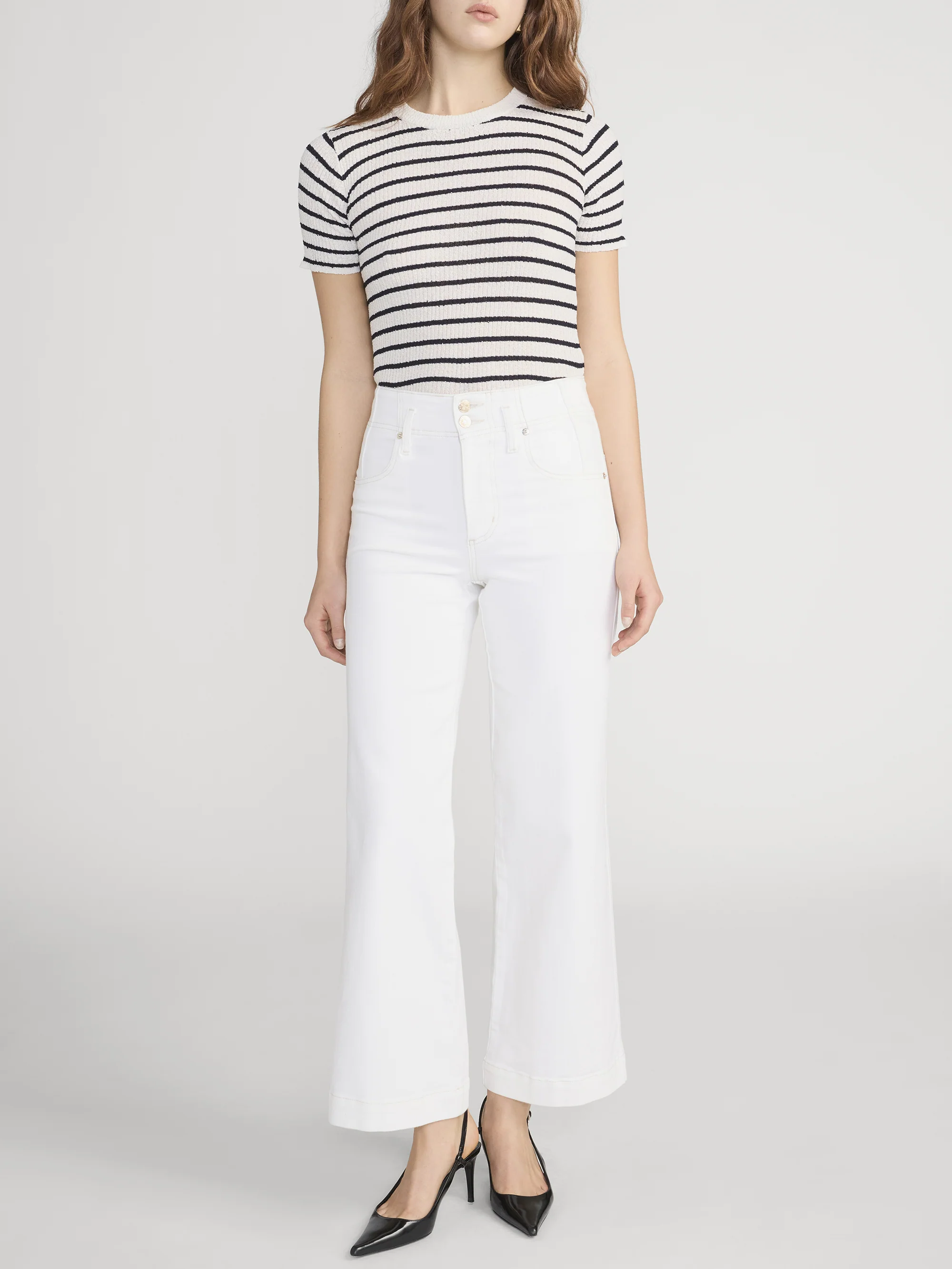 The Seamed Wide Trouser Crop -- Au Natural Clean - Image 2
