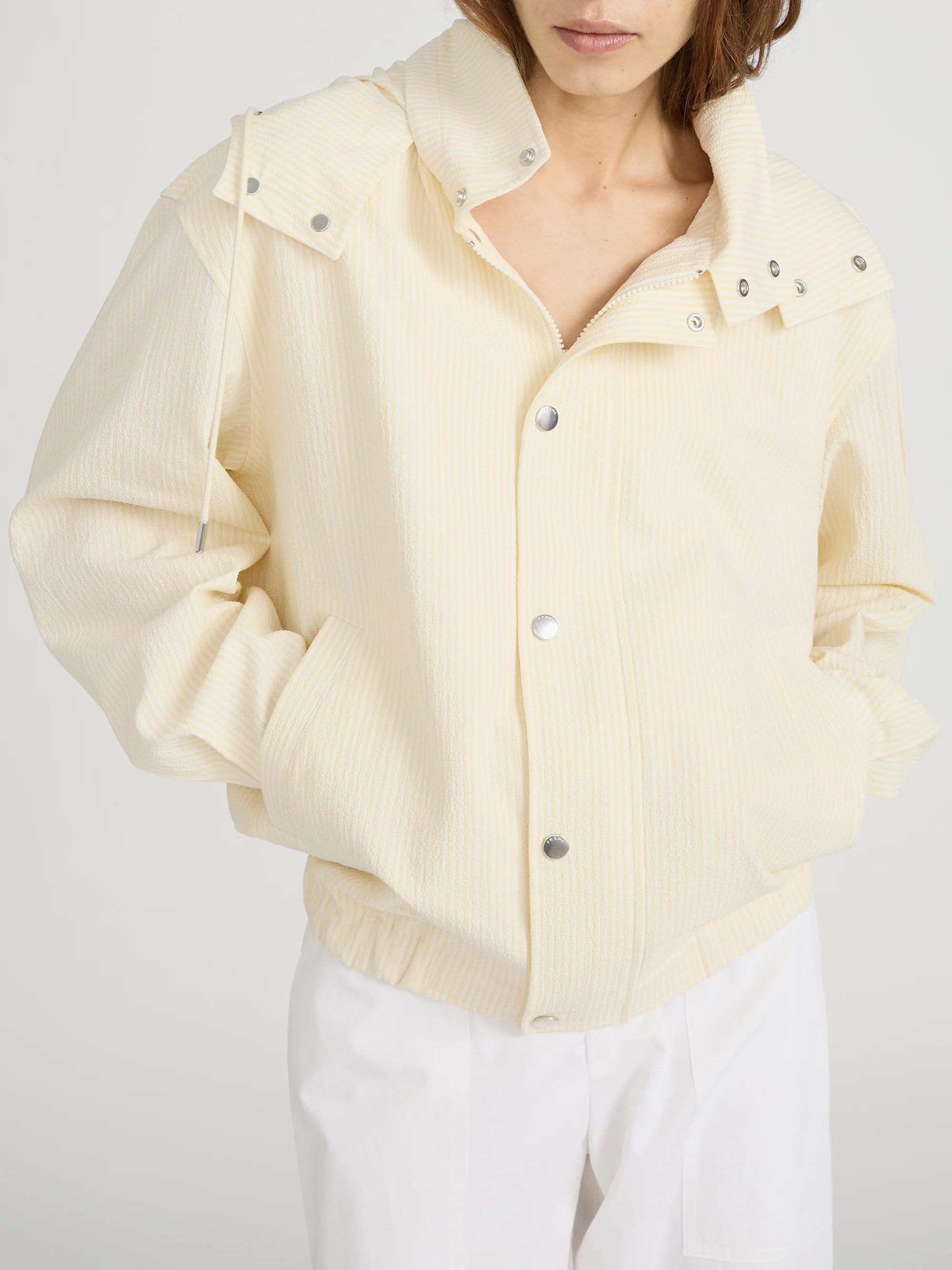 The Seersucker Track Jacket -- Lemon Multi - Image 3