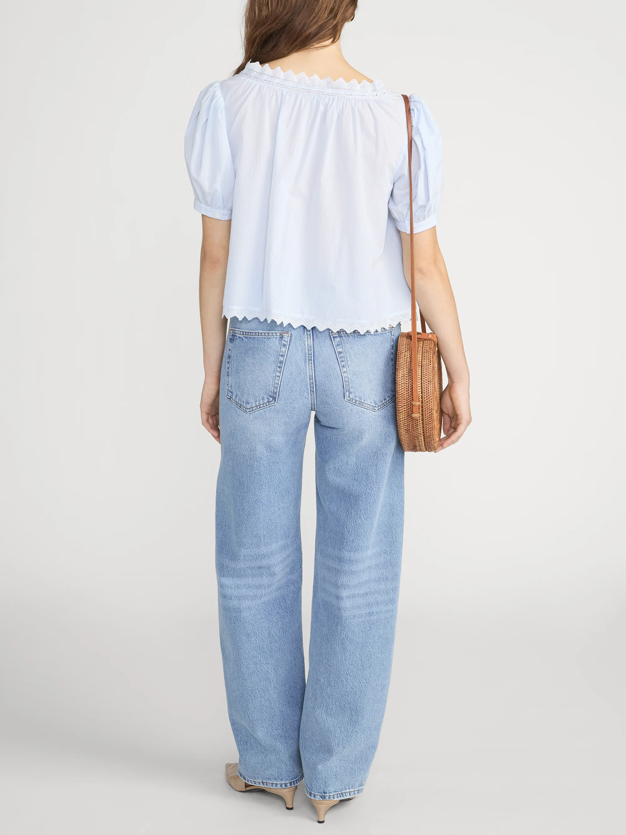 The Serene Top -- Powder Blue Multi - Image 6