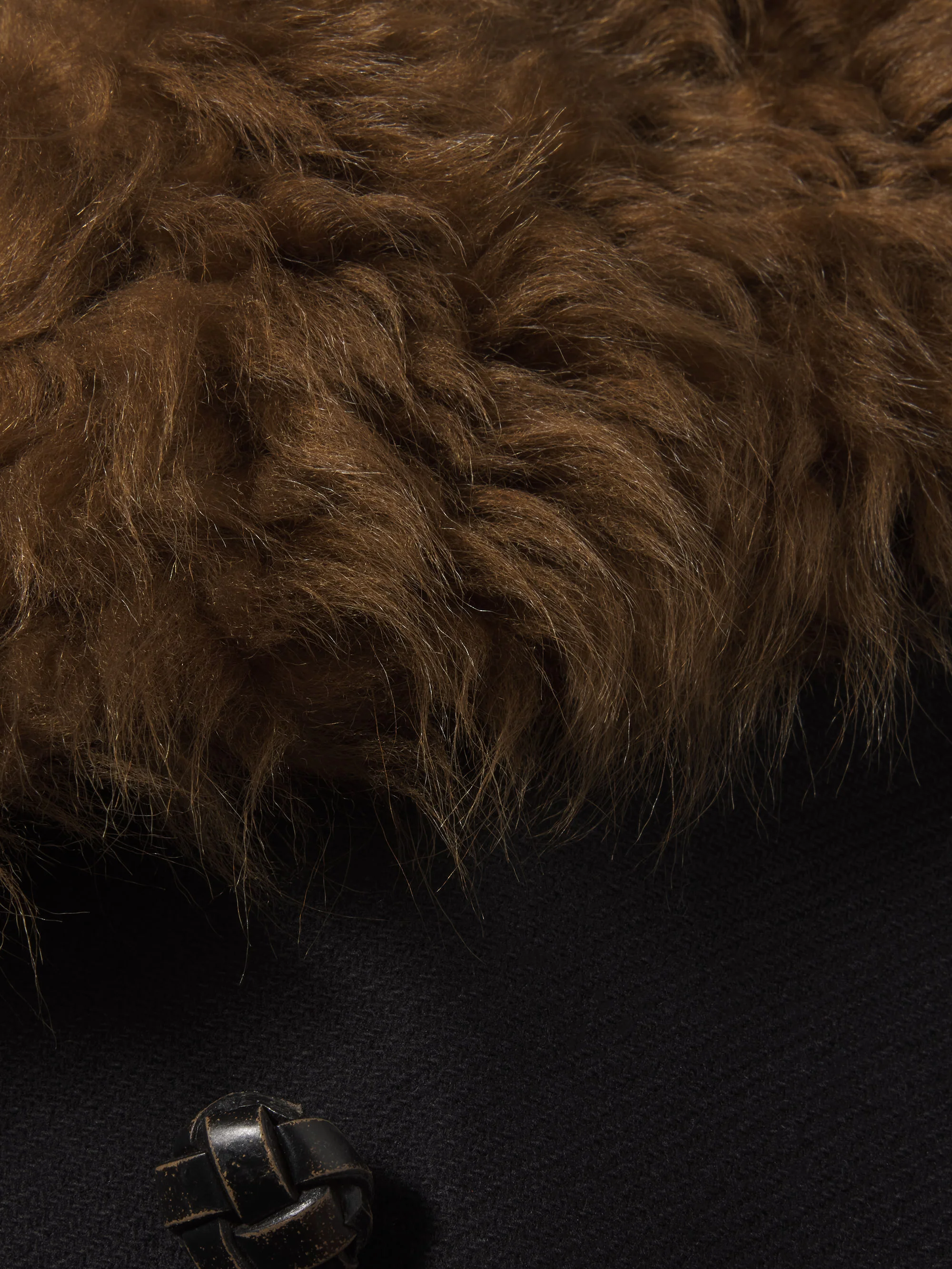 The Shearling Classic Coat -- Black - Image 7