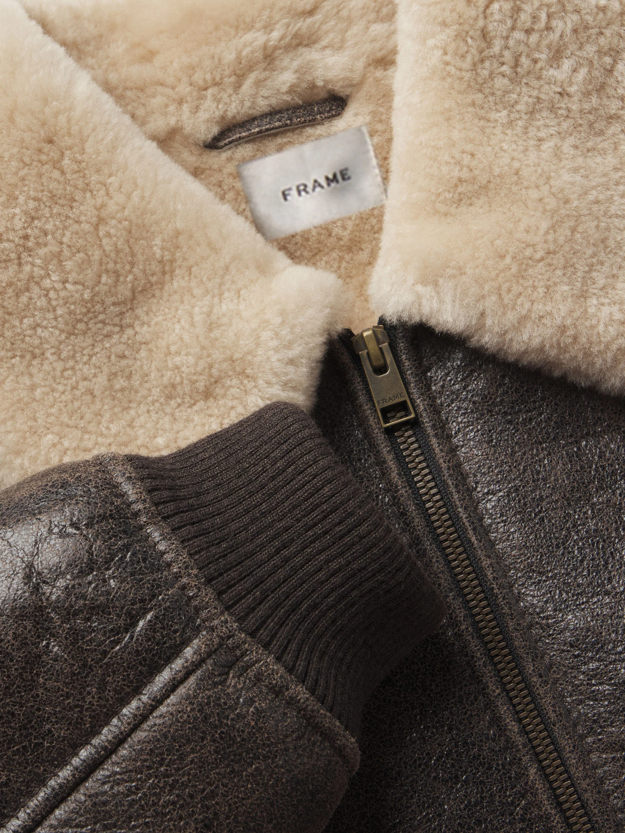 The Shrunken Shearling Bomber -- Cardamom - Image 7