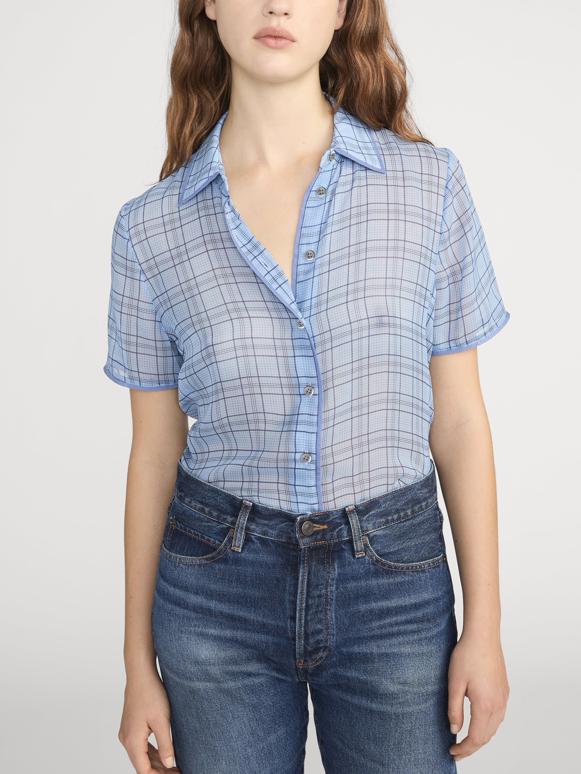 The Essential Top -- Sky Blue Multi - Image 3