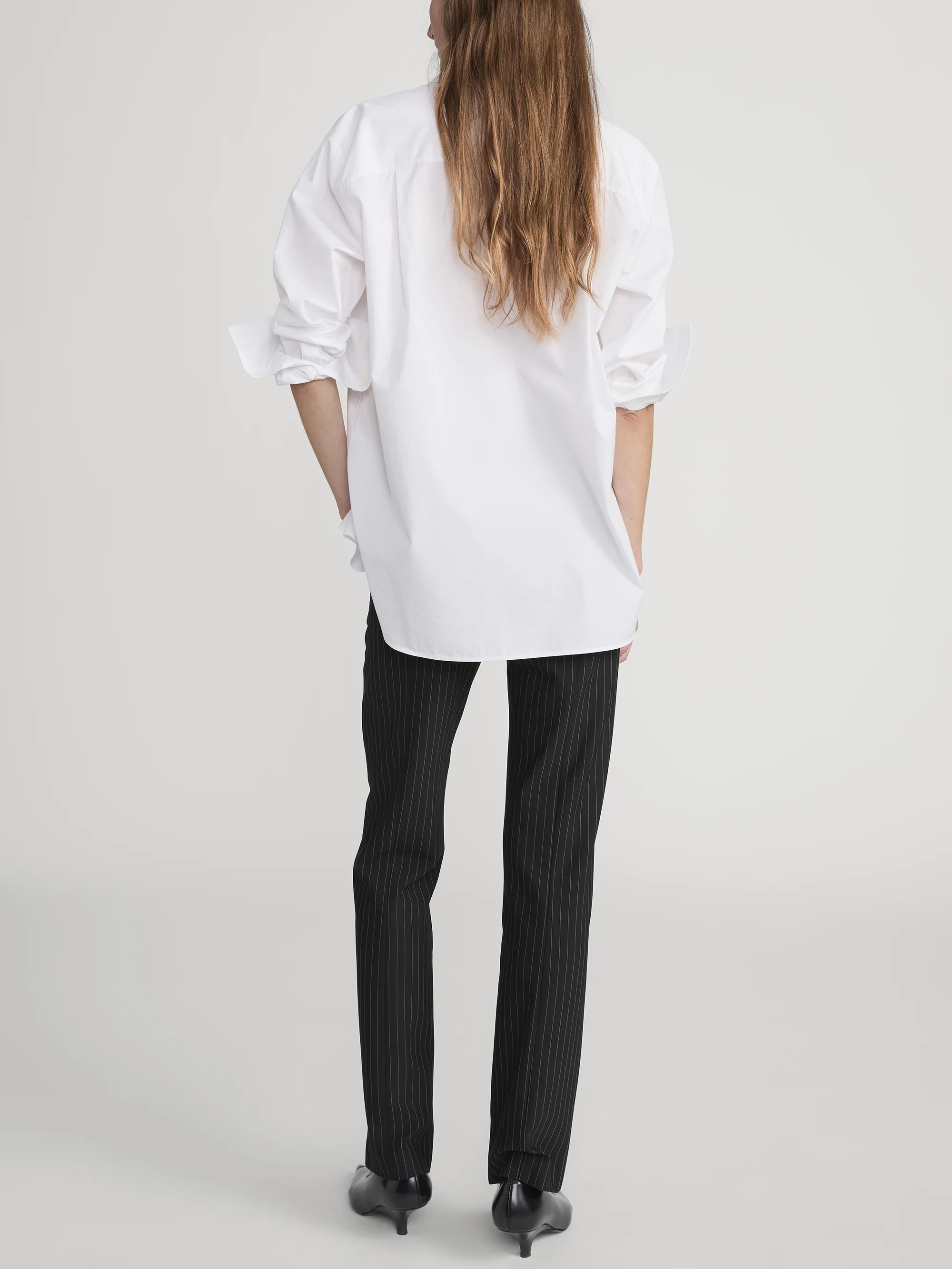 The Sleek Trouser -- Black Pinstripe - Image 6