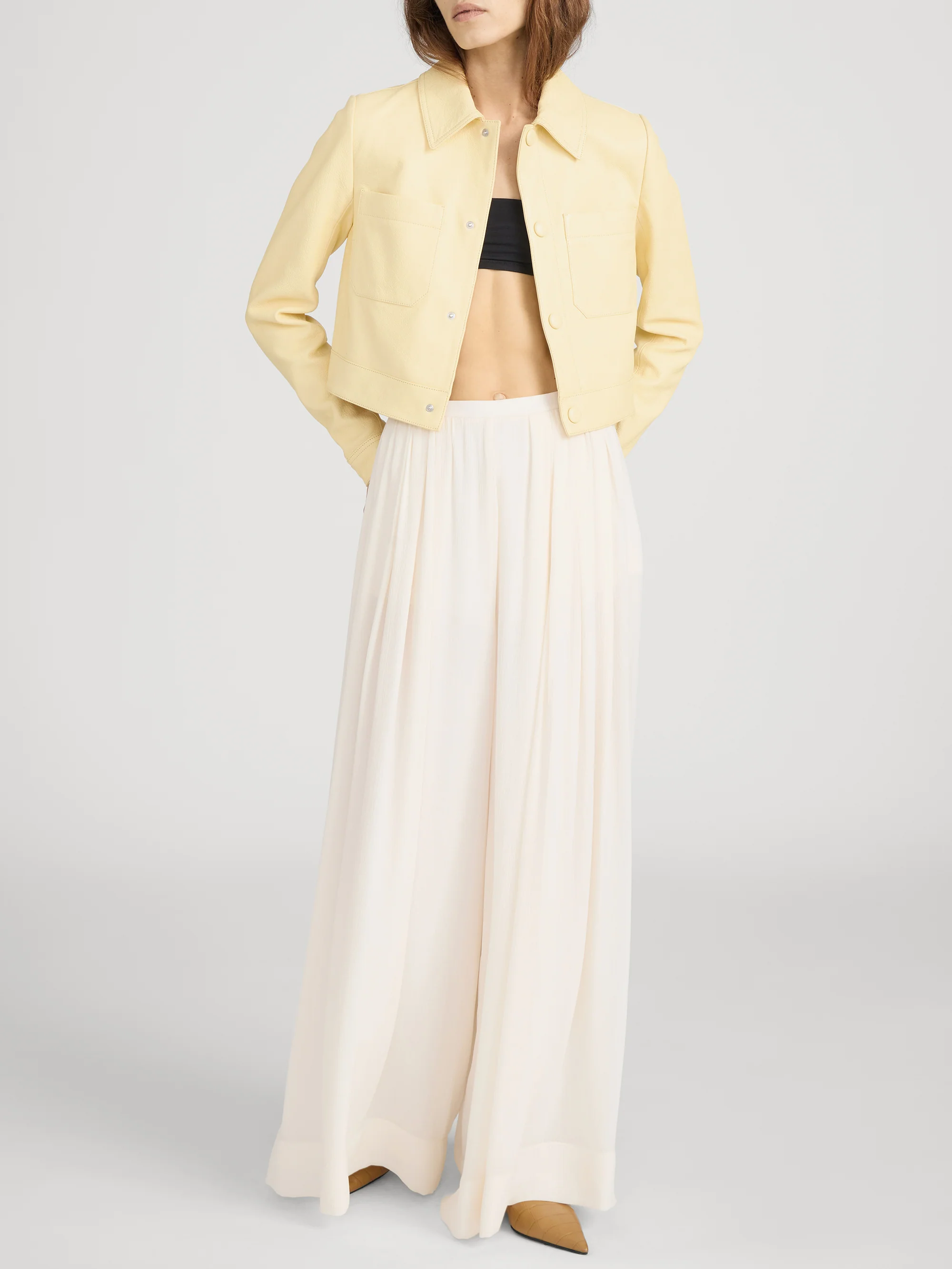 The Small Leather Jacket -- Lemon - Image 2