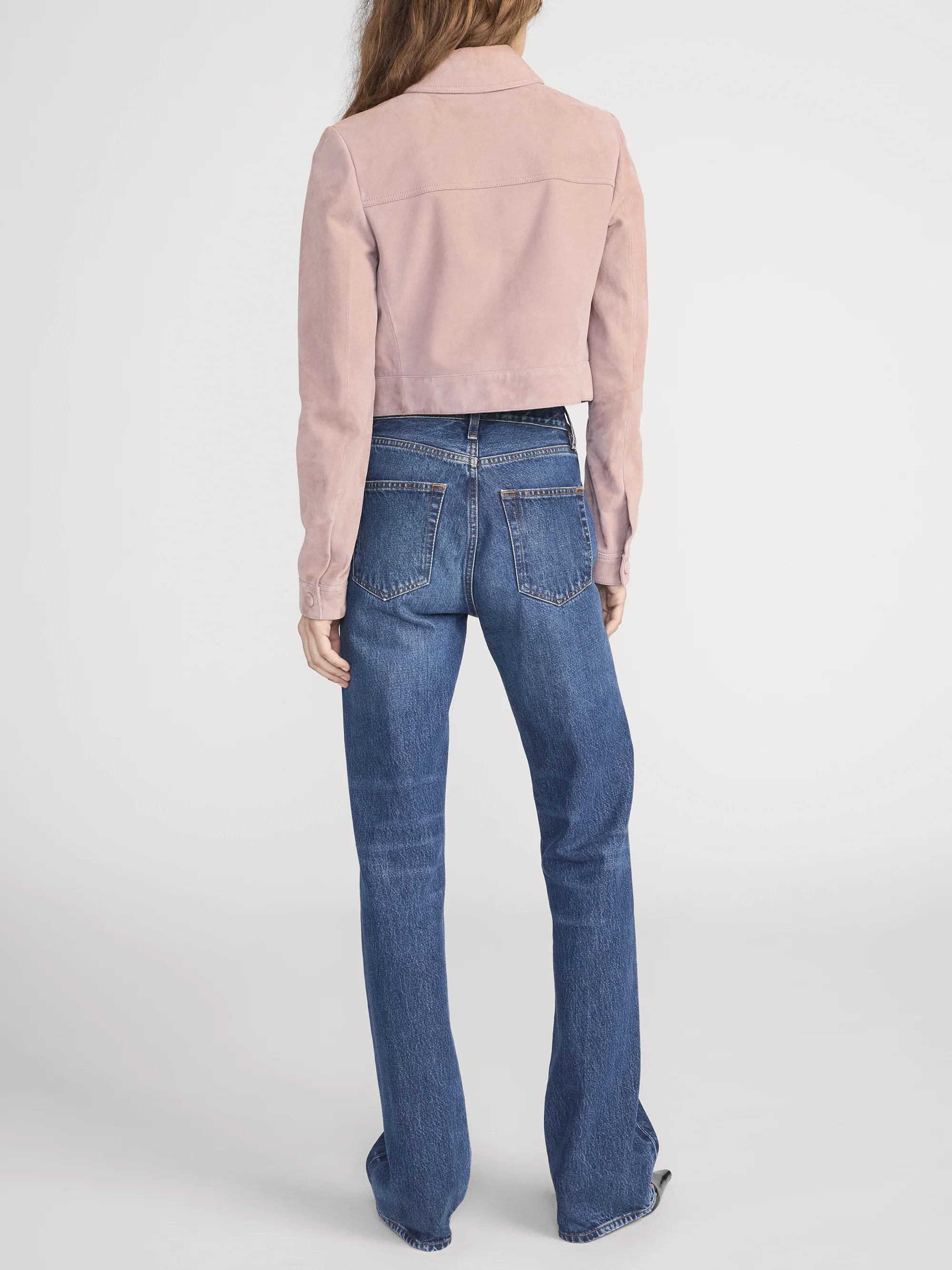 The Small Suede Jacket -- Mauve - Image 6