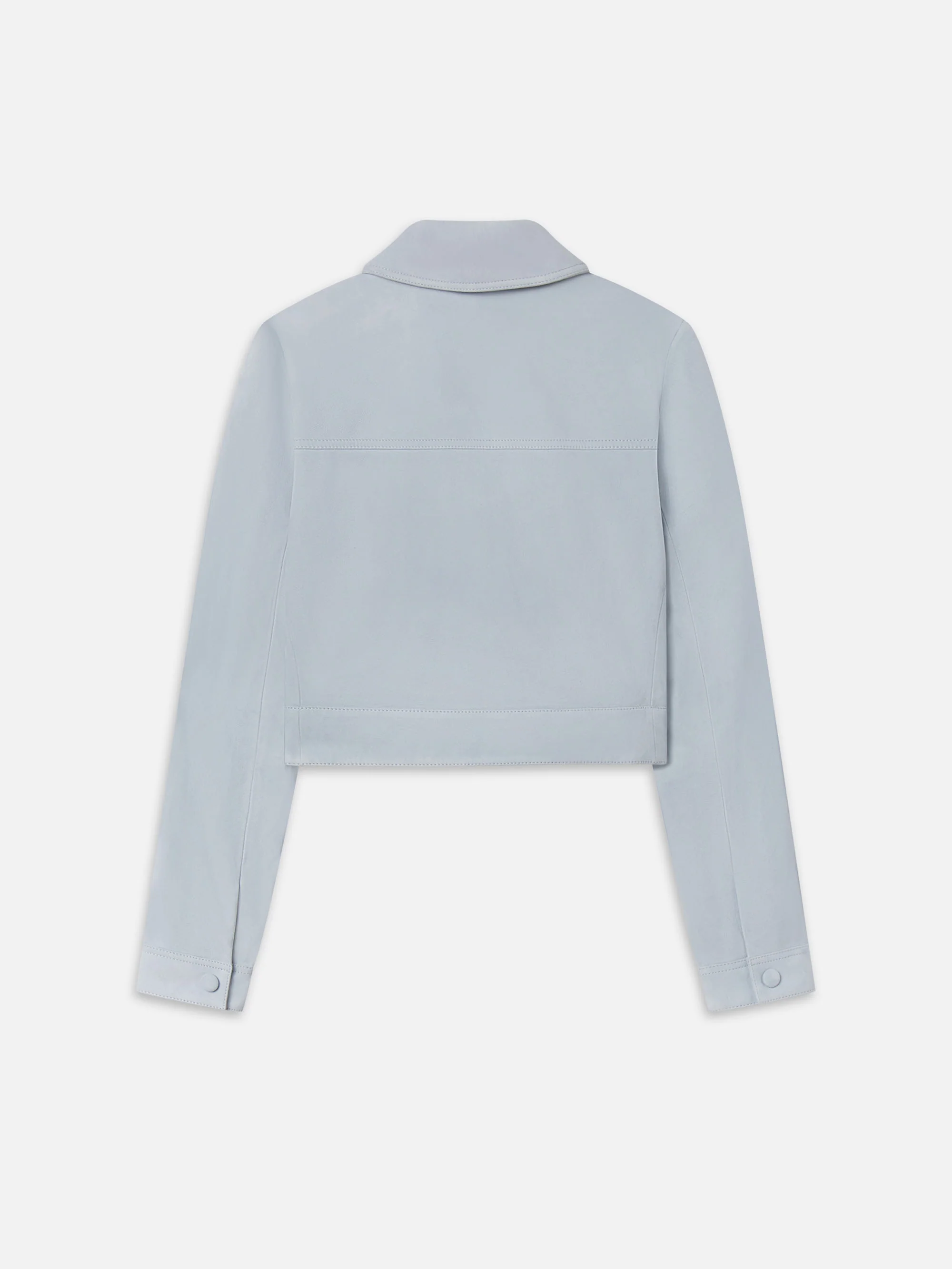 The Small Suede Jacket -- Sky Blue - Image 9