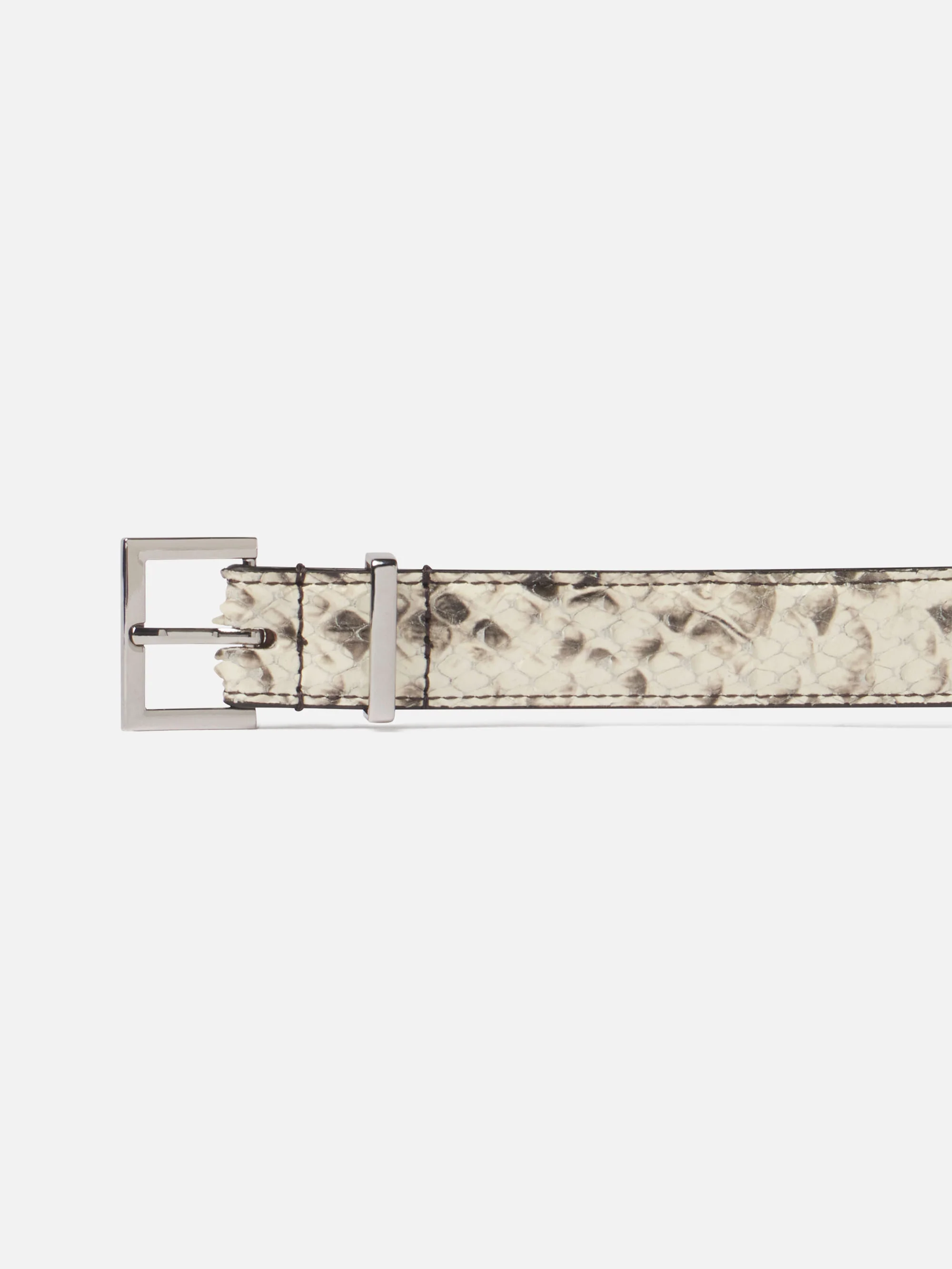 The Snake Square Buckle Belt -- Sand Multi - Image 3
