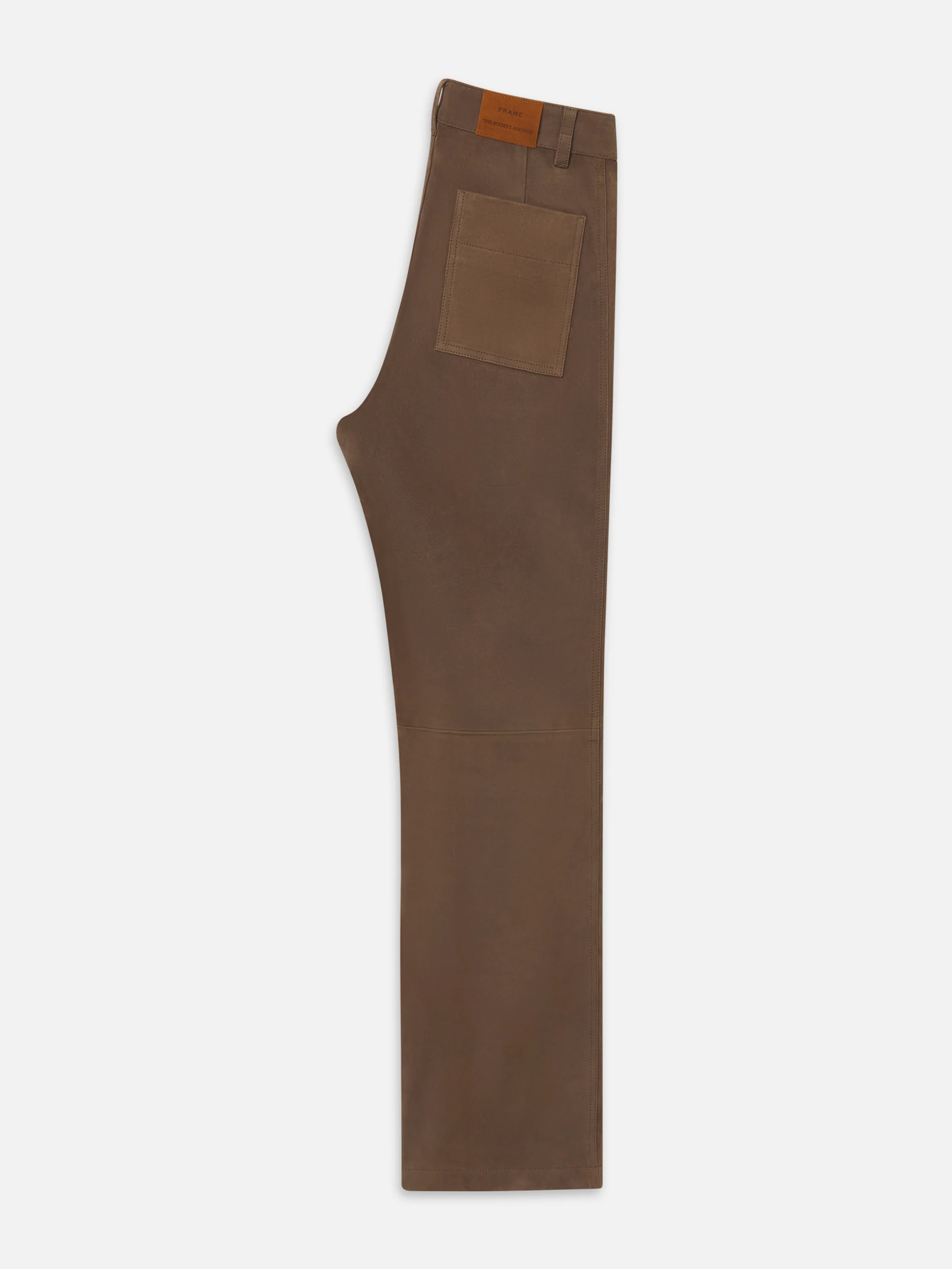 The Society Archive Suede Workwear Pants -- Soft Mocha - Image 3