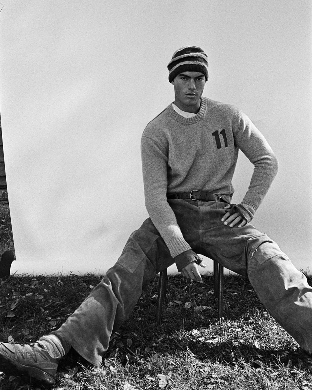 The Society Archive Suede Workwear Pants -- Soft Mocha - Image 5