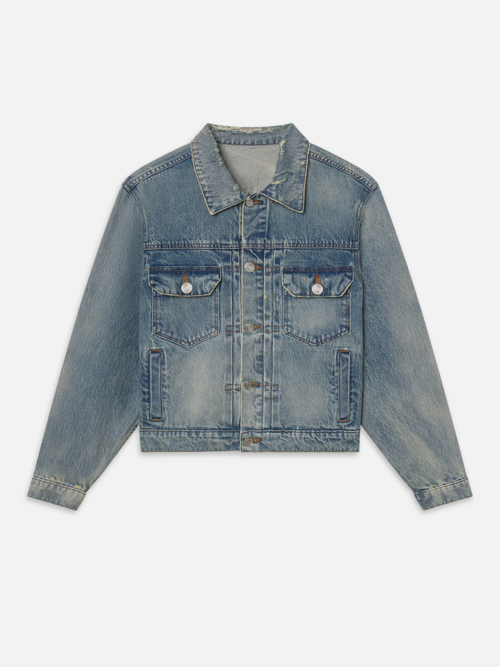 The Society Archive Vintage Denim Jacket -- Midfield Destructed
