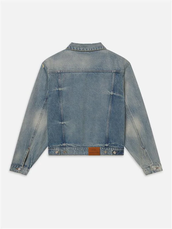 The Society Archive Vintage Denim Jacket -- Midfield Destructed - Image 3