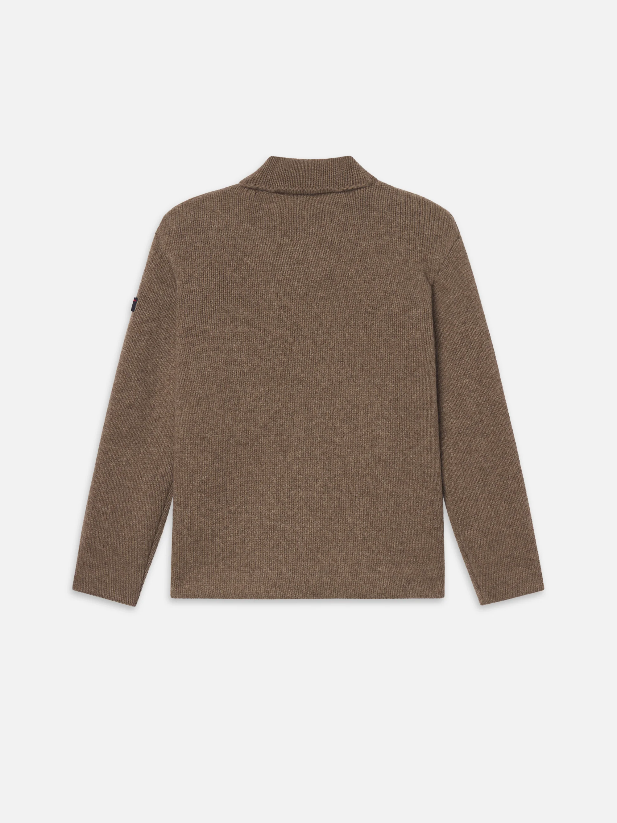 The Society Archive Zip-Up Cardigan Sweater -- Mocha - Image 3