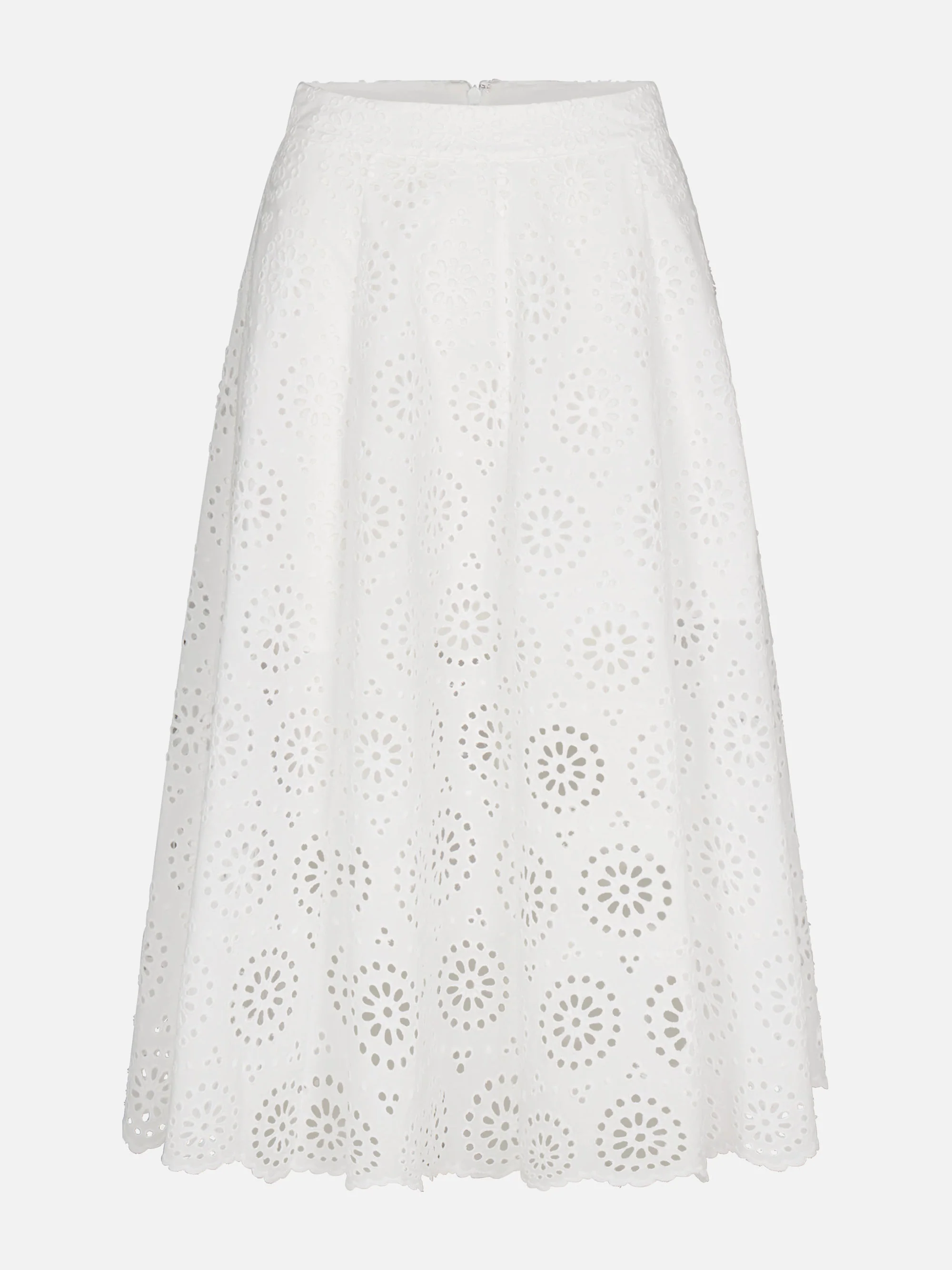 The Solstice Eyelet -- Skirt White