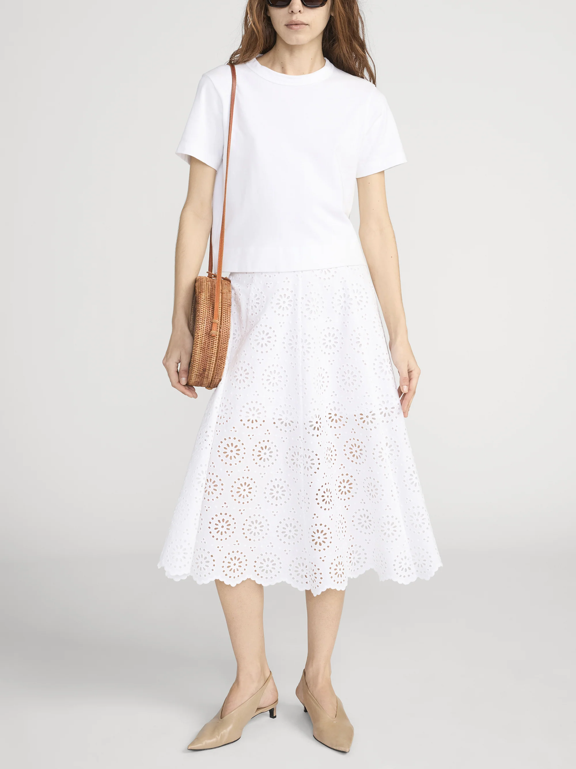 The Solstice Eyelet -- Skirt White - Image 2