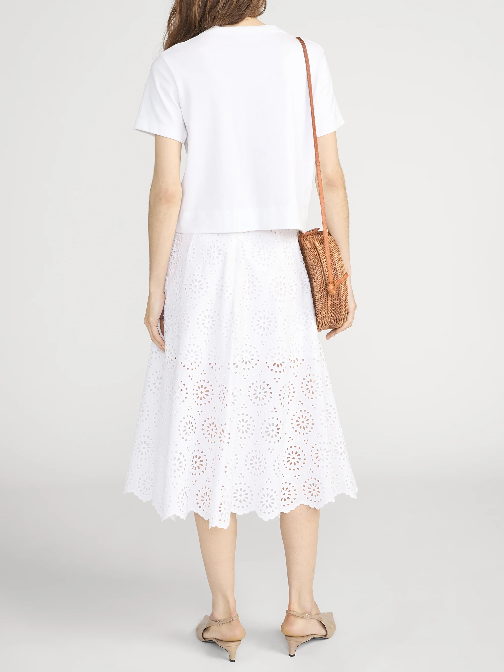 The Solstice Eyelet -- Skirt White - Image 6