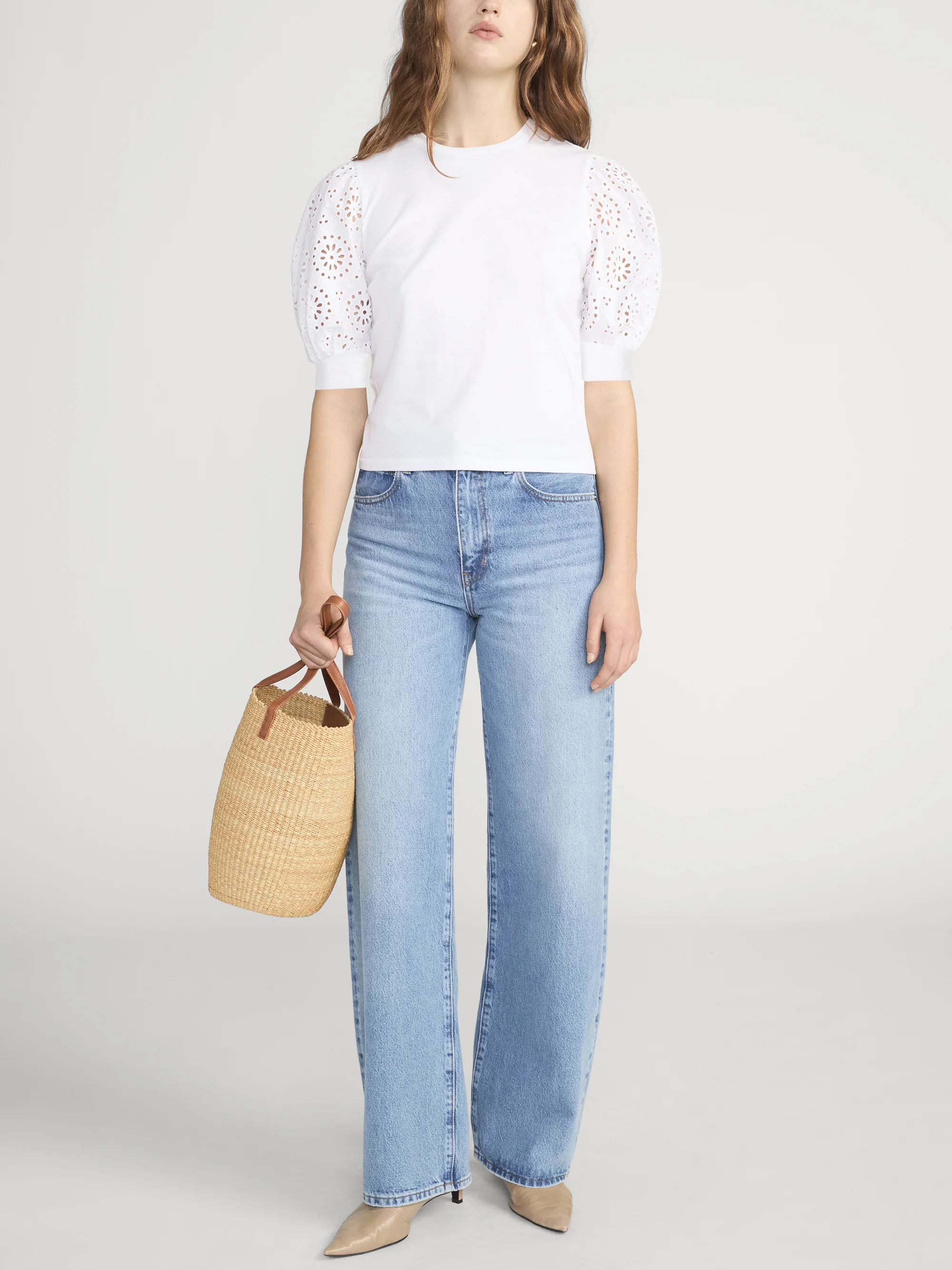 The Solstice Eyelet Tee -- White - Image 2