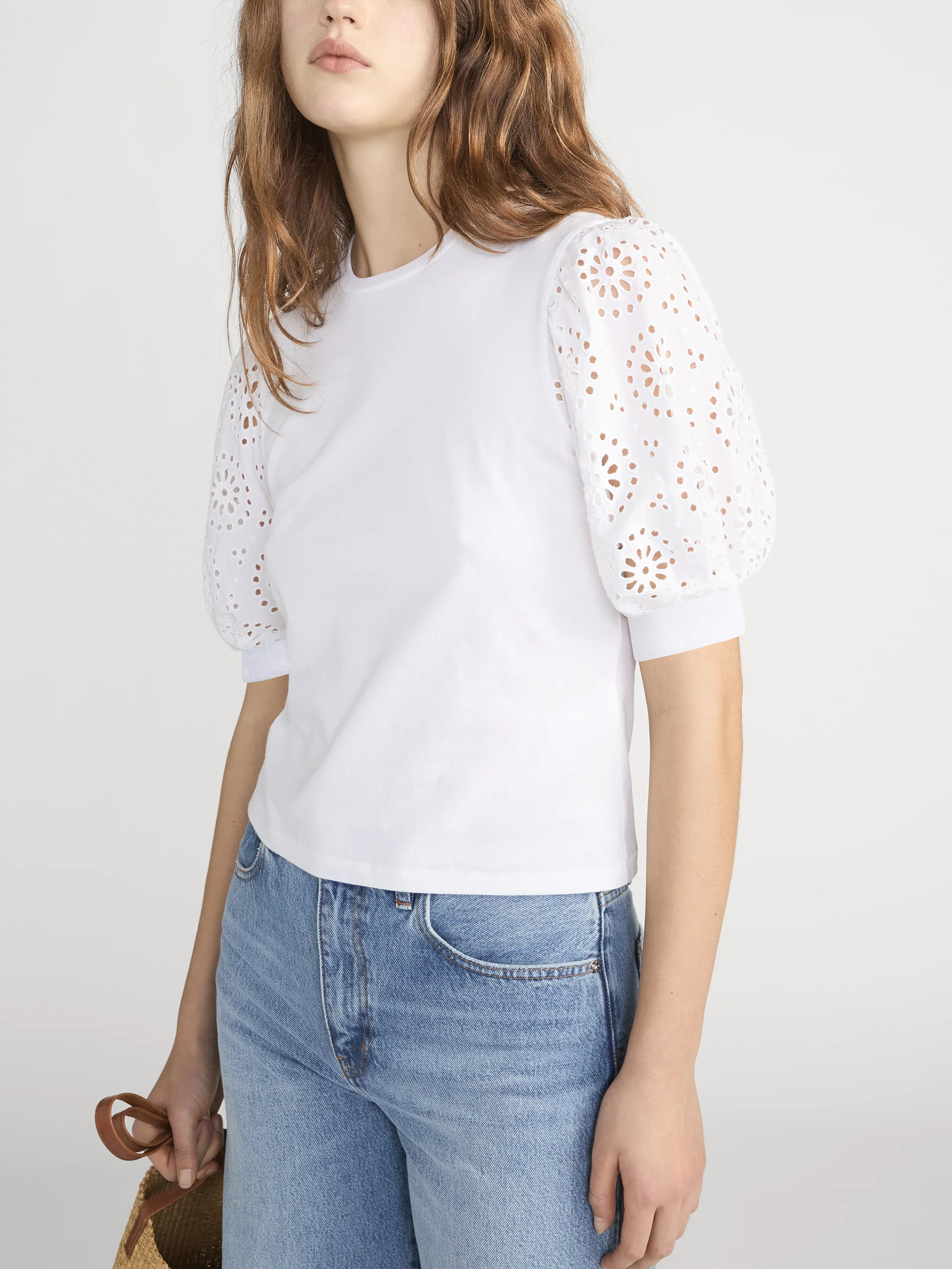 The Solstice Eyelet Tee -- White - Image 4