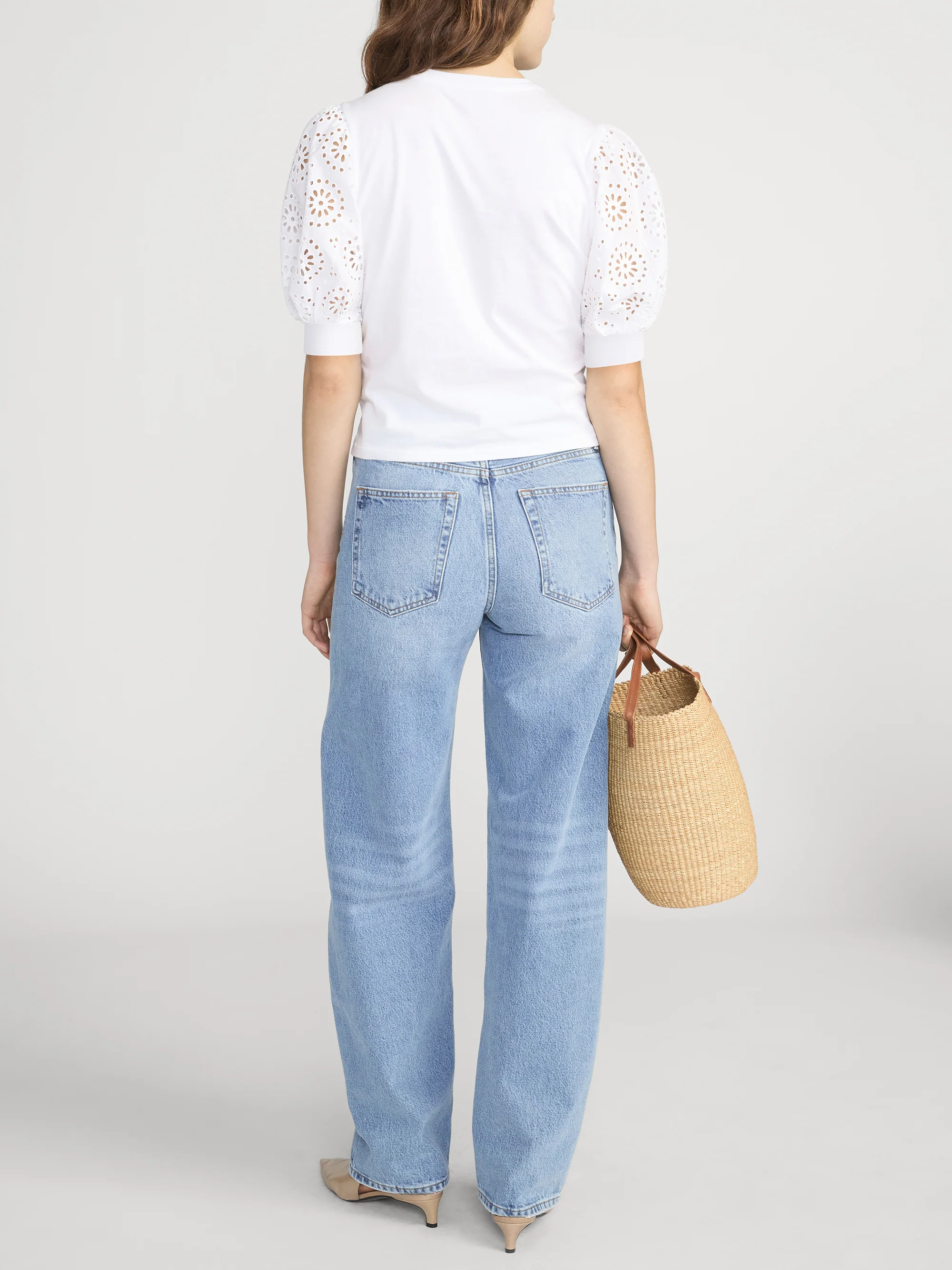 The Solstice Eyelet Tee -- White - Image 5