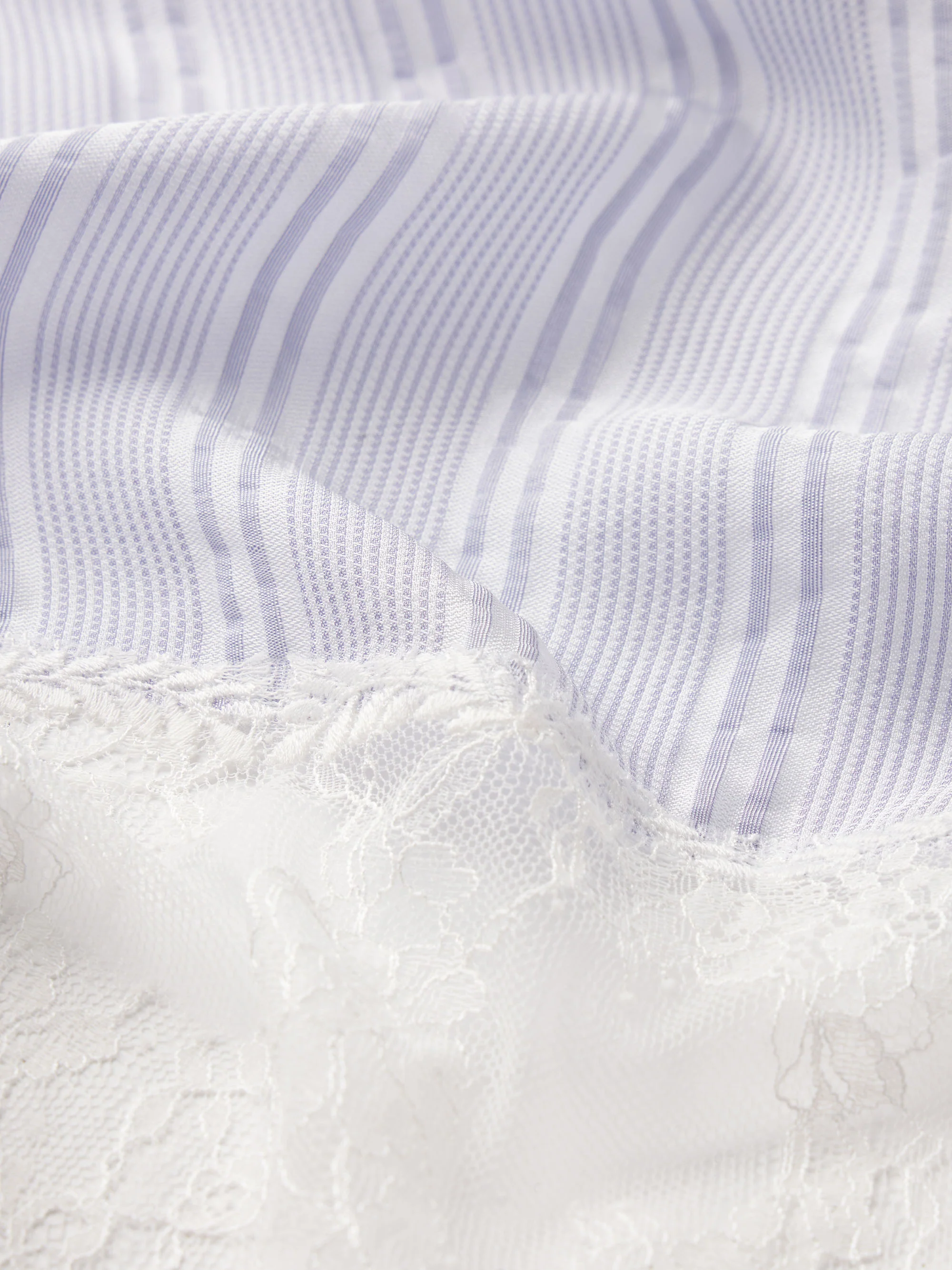 The Stripe Lace Lounge Pant -- Chambray Multi - Image 7
