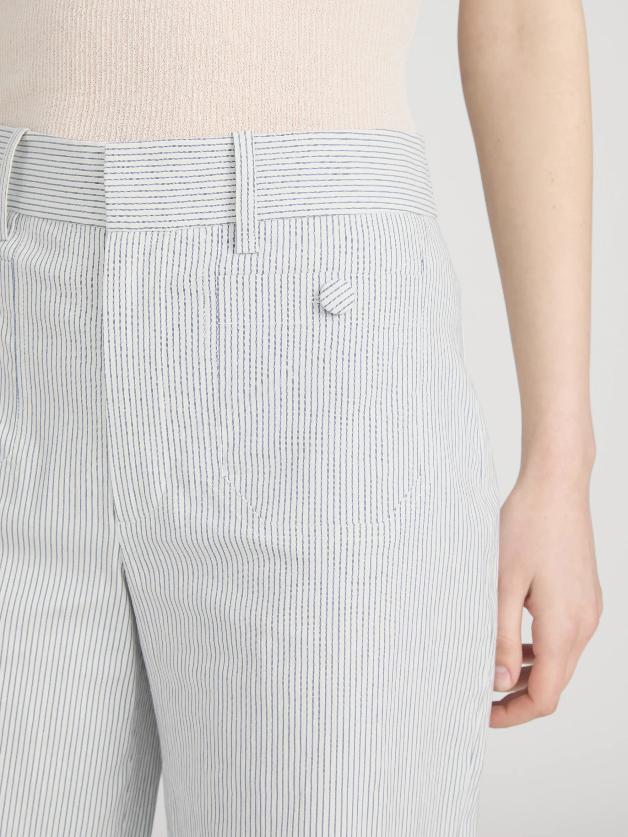 The Stripe Modernist Pocket Trouser -- Navy Multi - Image 5