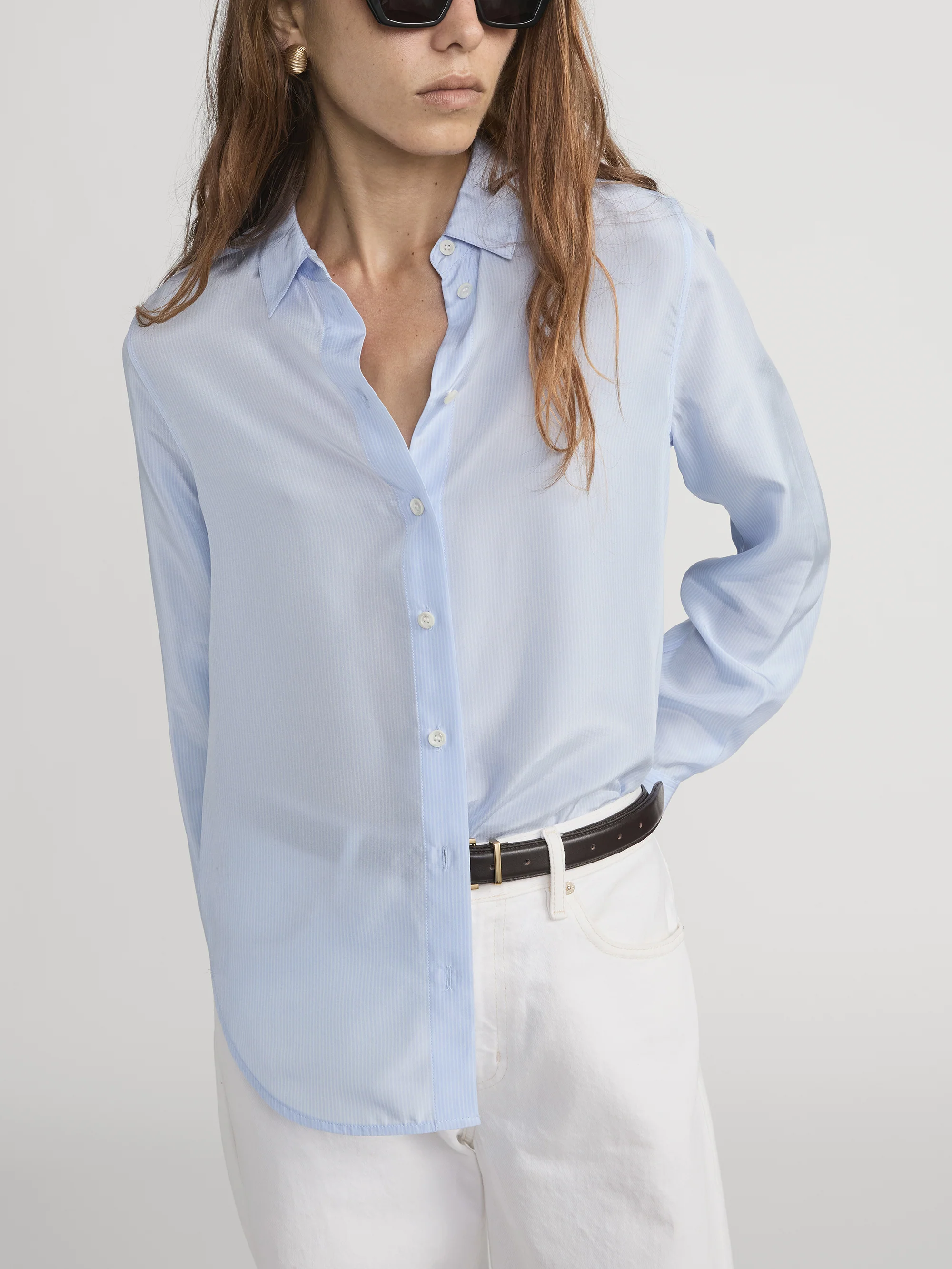 The Striped Classic Shirt -- Oxford Blue Multi - Image 3