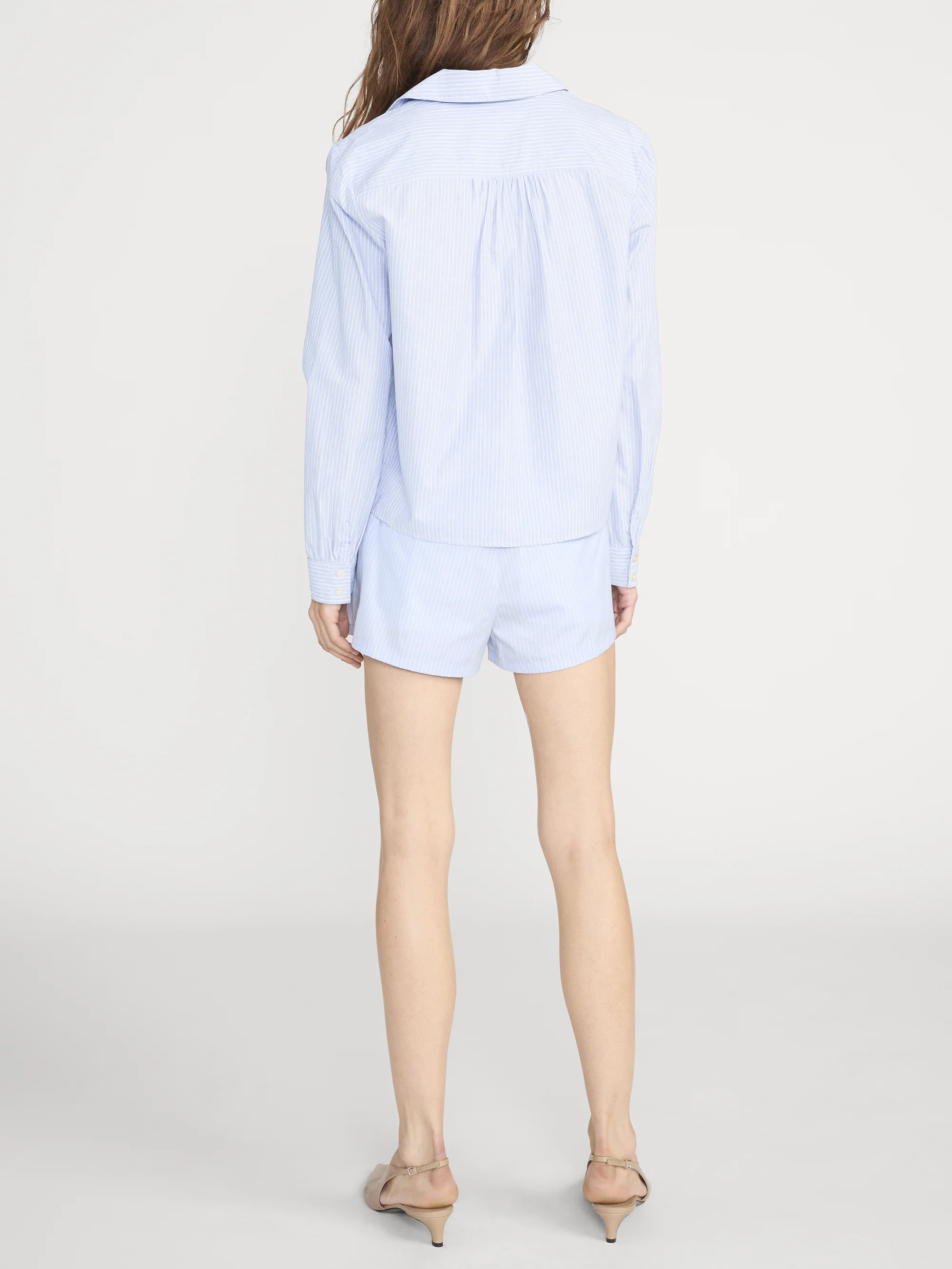 The Striped Popover Top -- Venice Blue Multi - Image 6