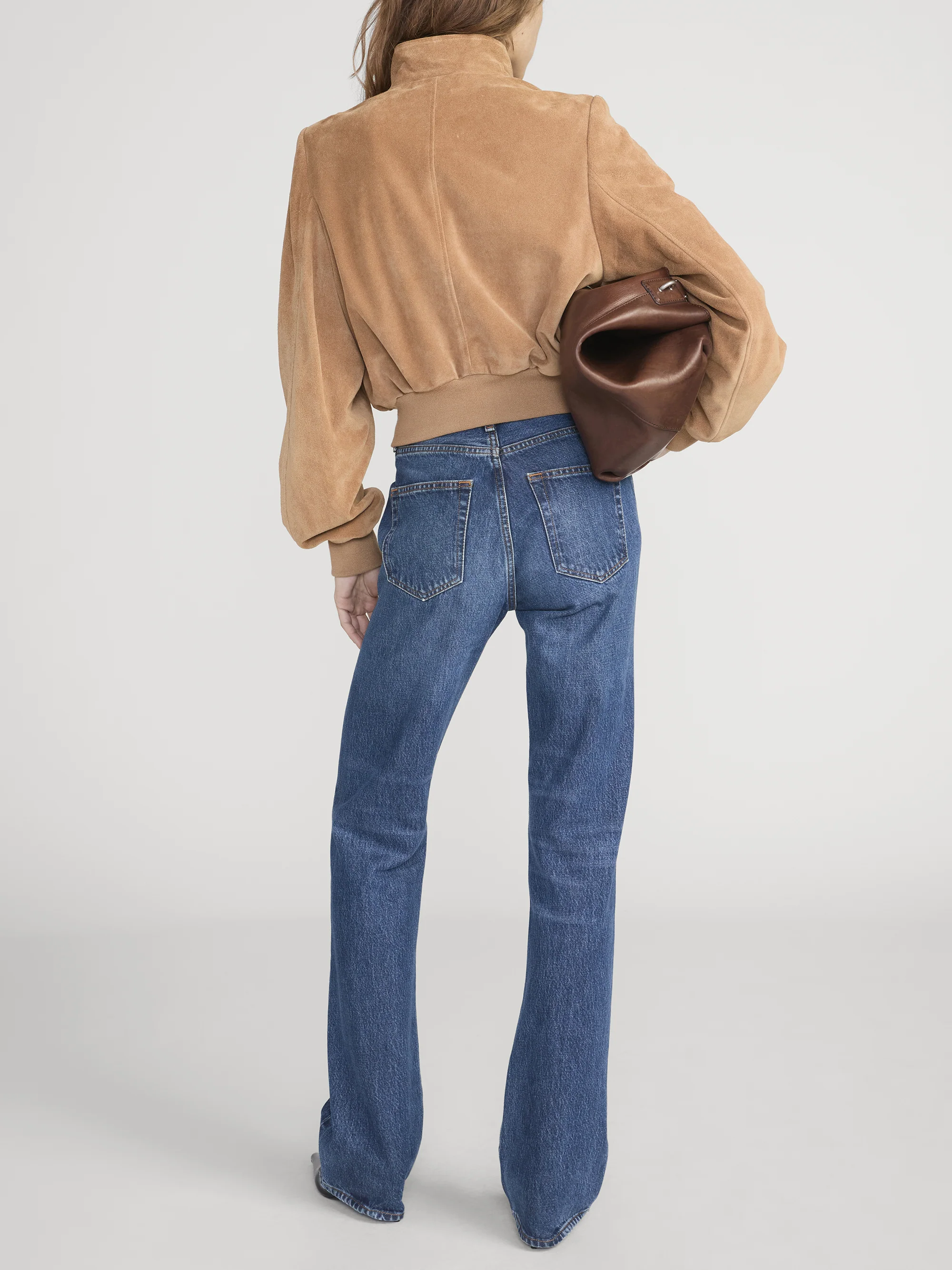 The Suede Harrington Jacket -- Light Camel - Image 5
