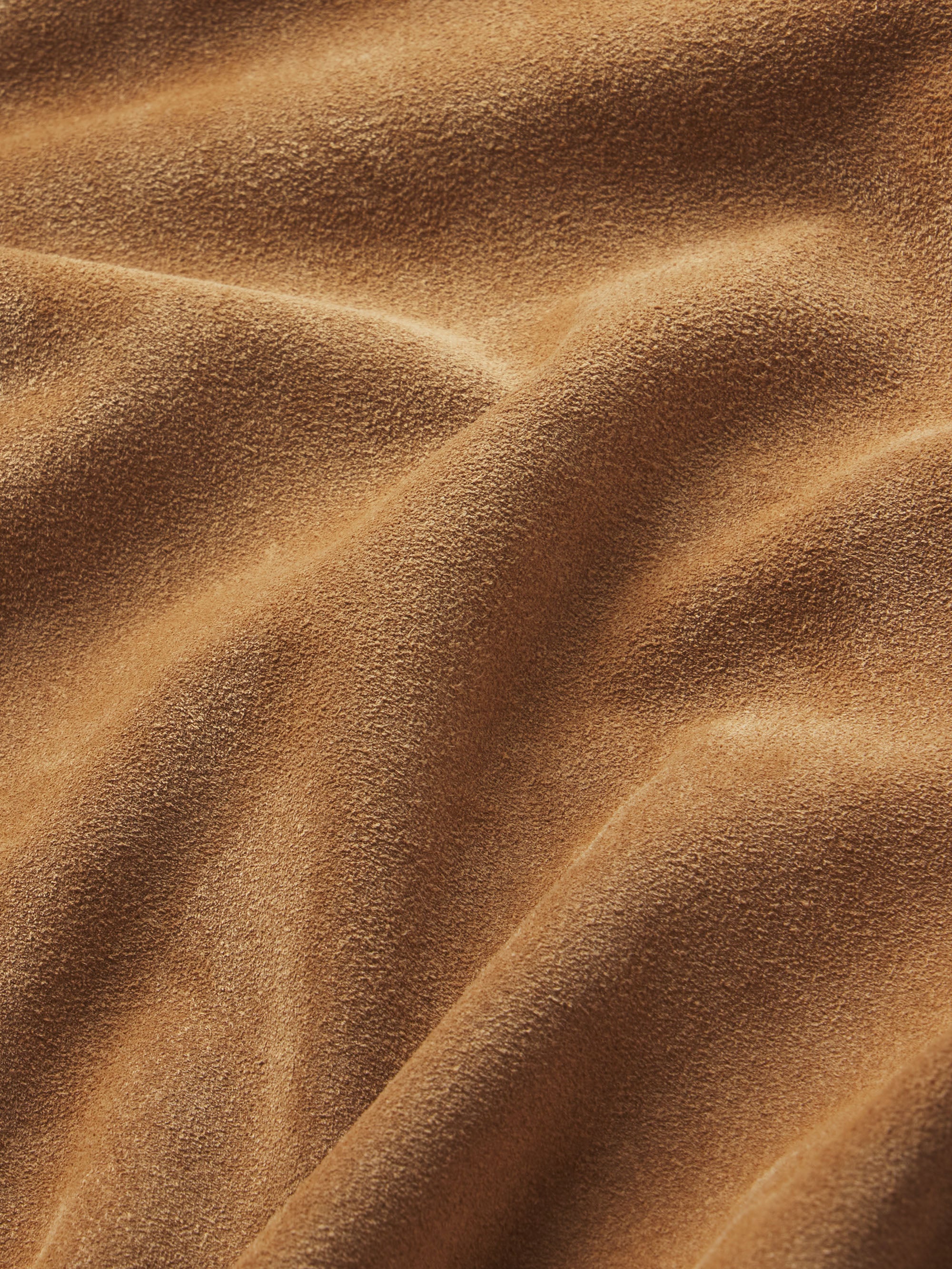 The Suede Harrington Jacket -- Light Camel - Image 6