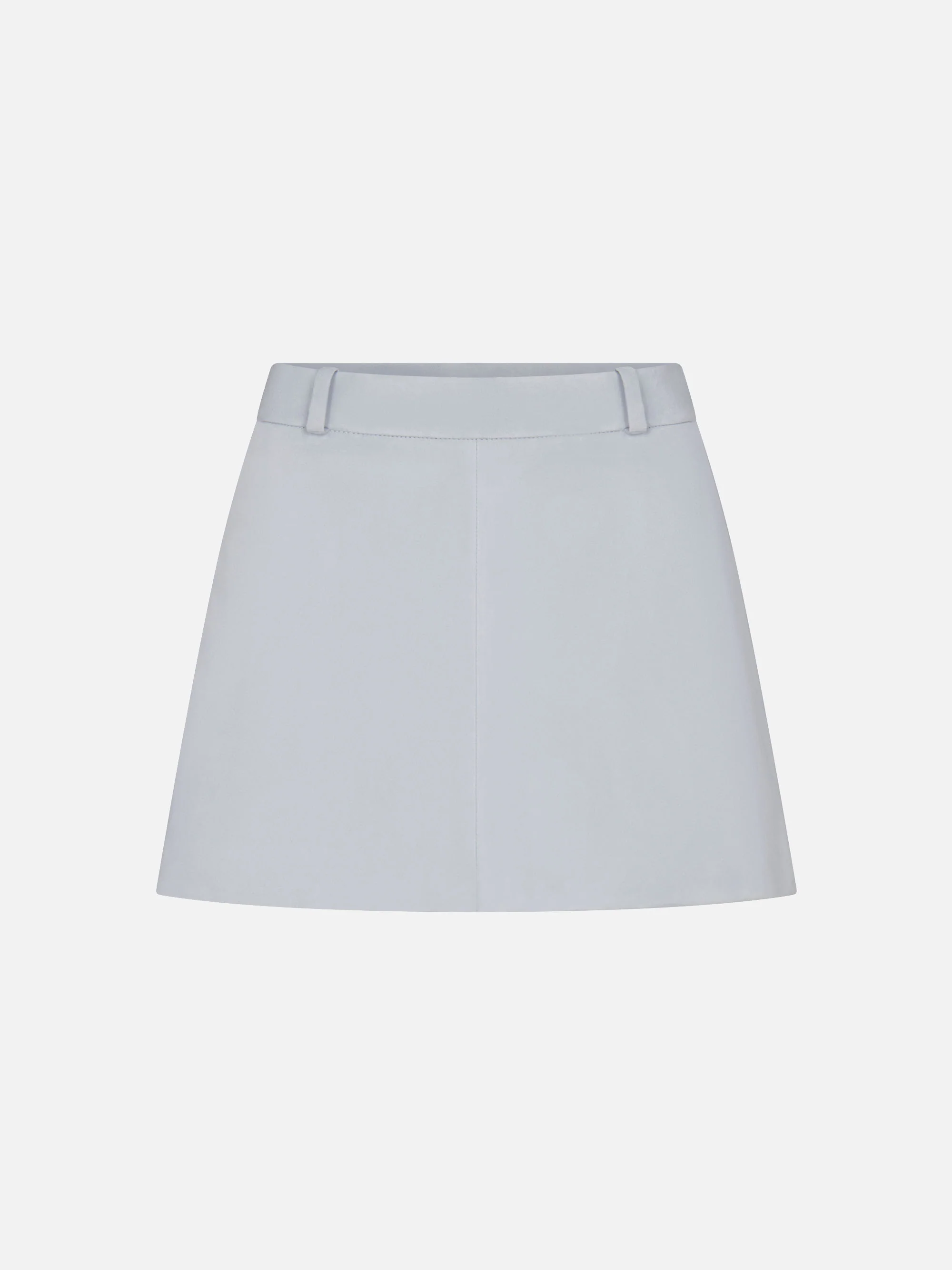 The Suede Mini Skirt -- Sky Blue